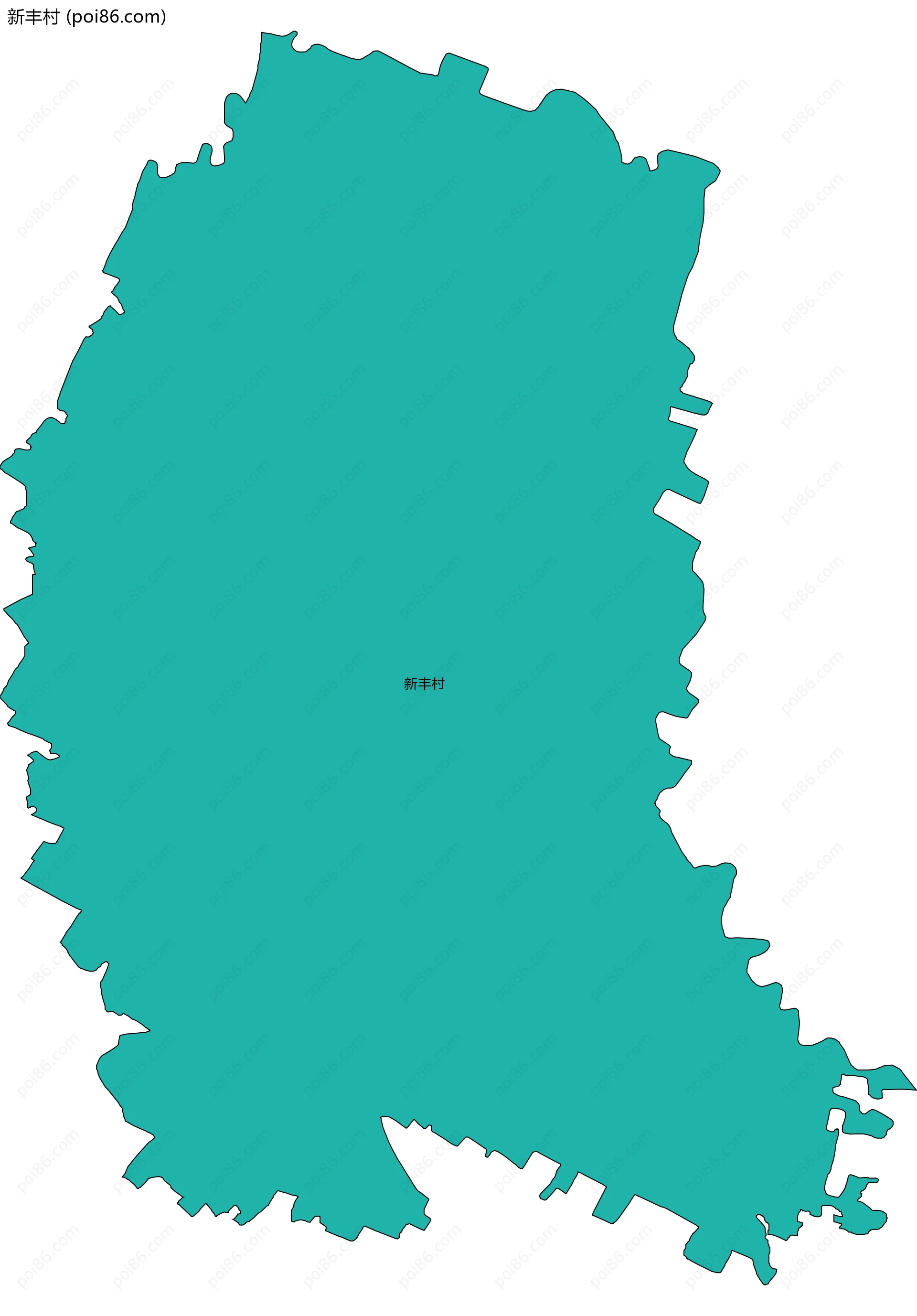 新丰村边界地图