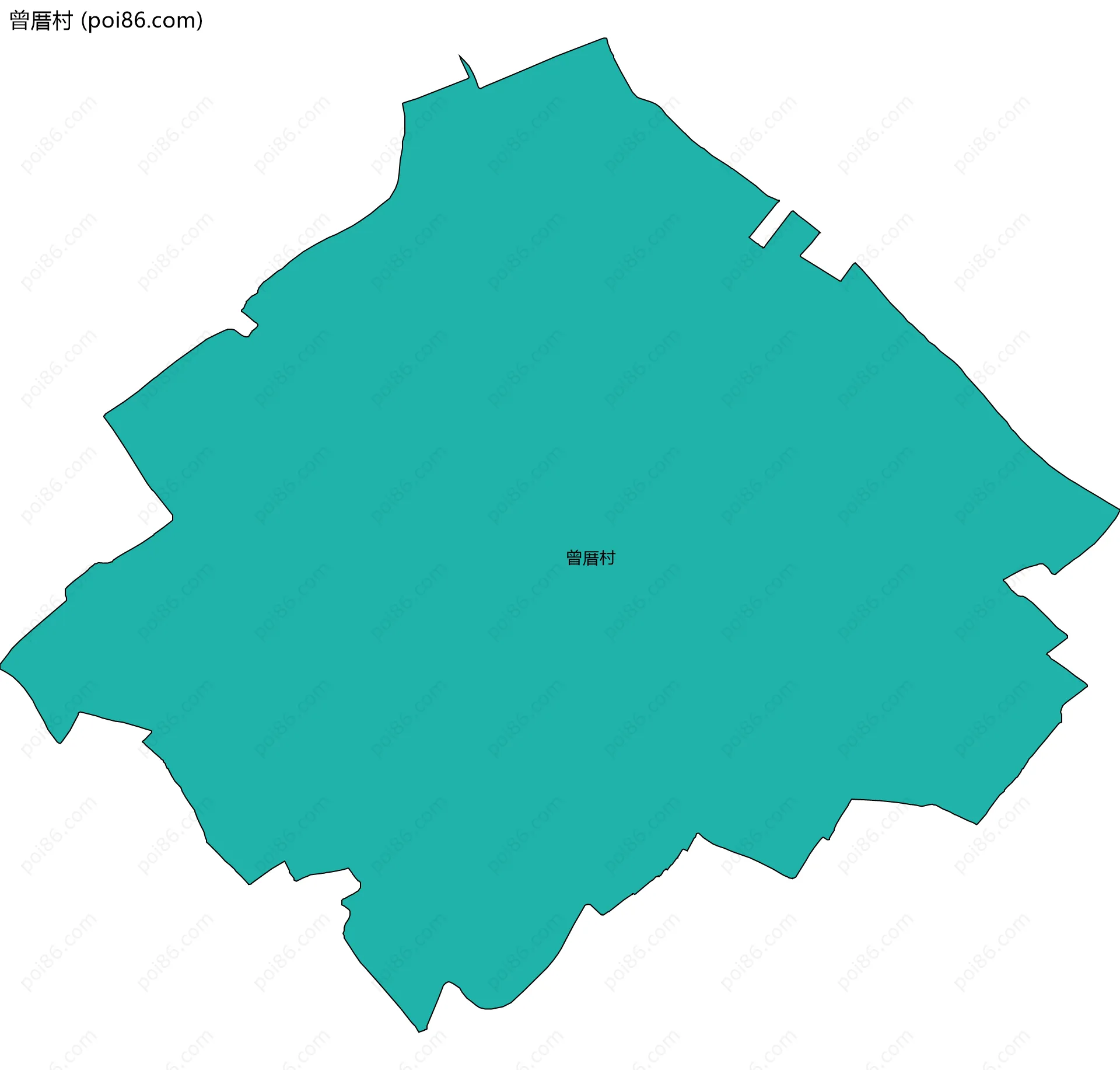 曾厝村边界地图