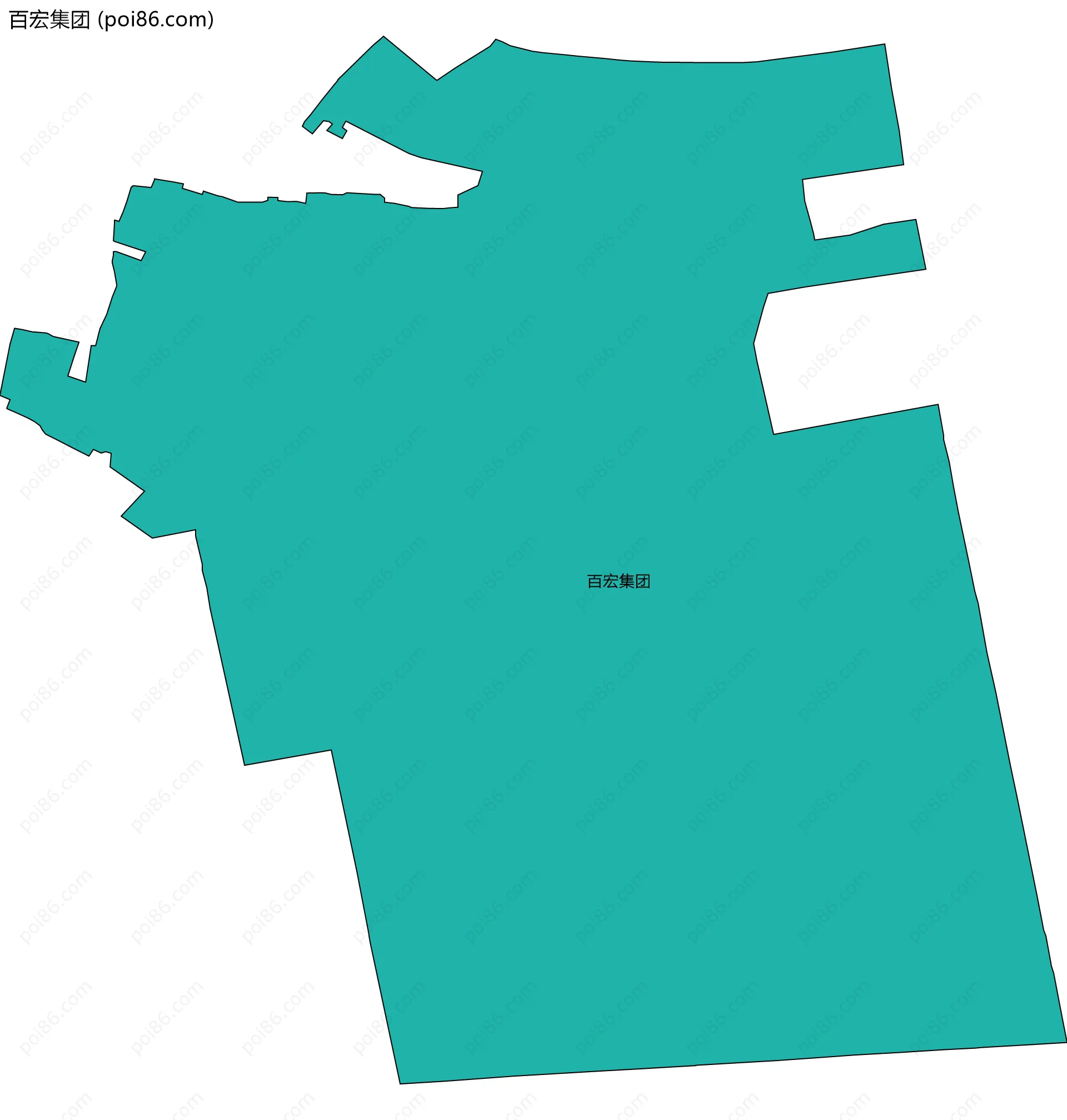 百宏集团边界地图