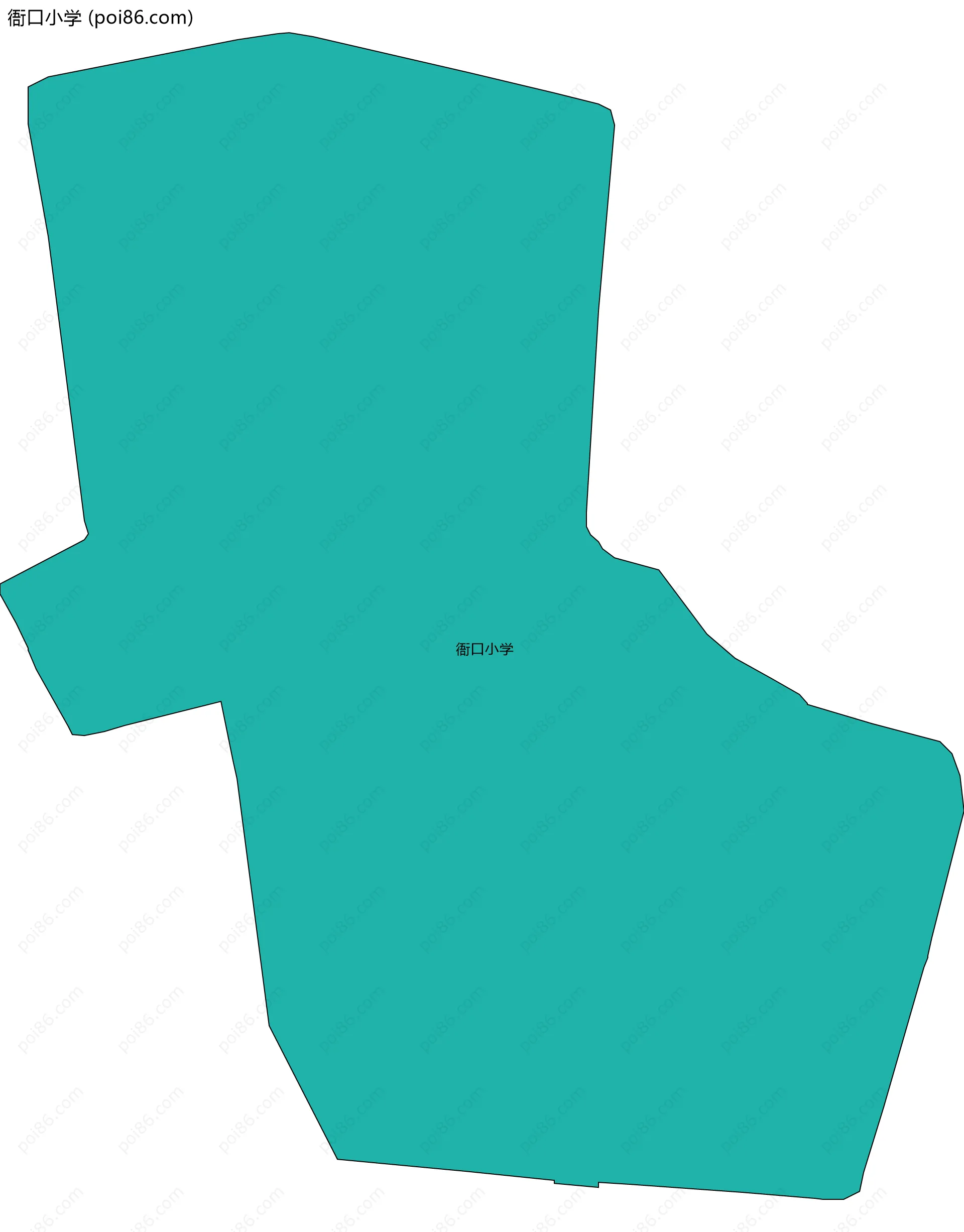 衙口小学边界地图