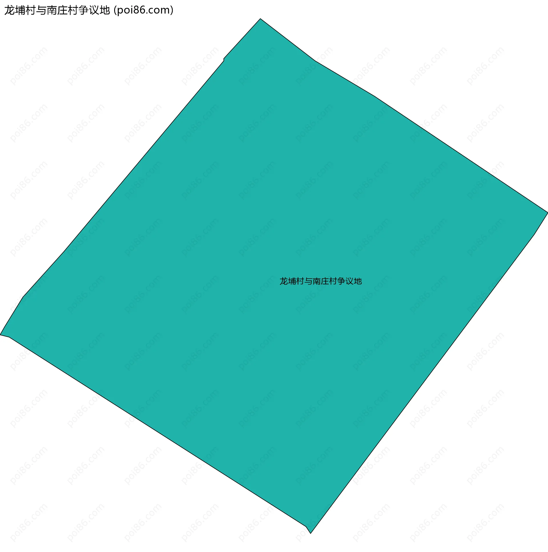 龙埔村与南庄村争议地边界地图