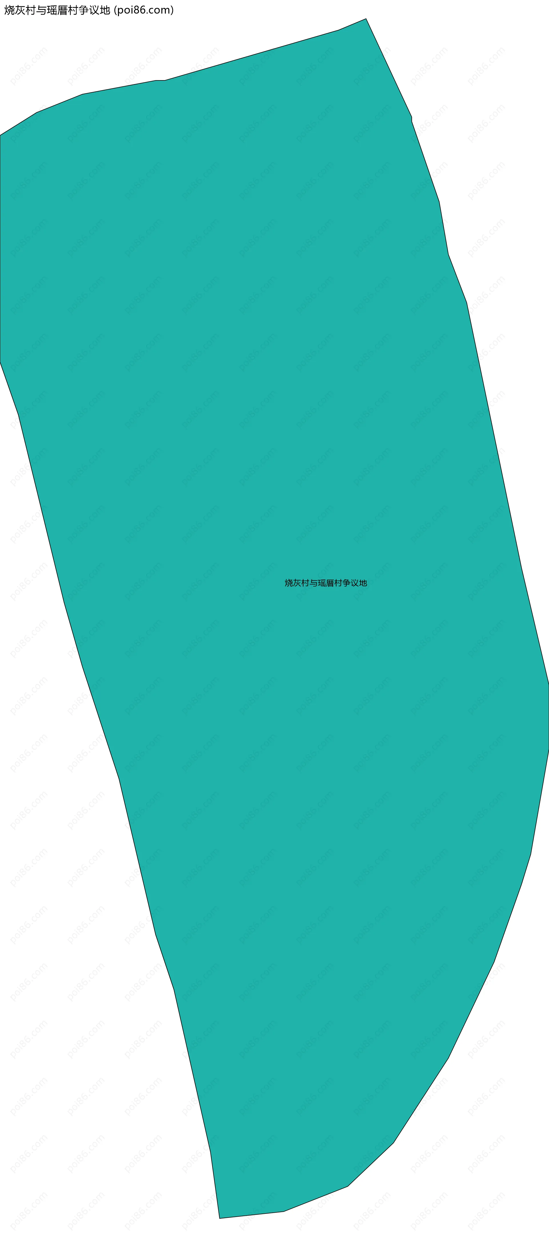 烧灰村与瑶厝村争议地边界地图