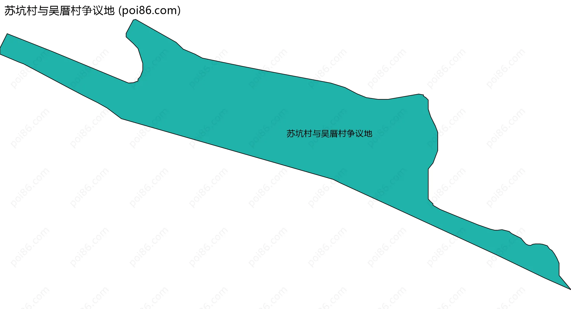 苏坑村与吴厝村争议地边界地图