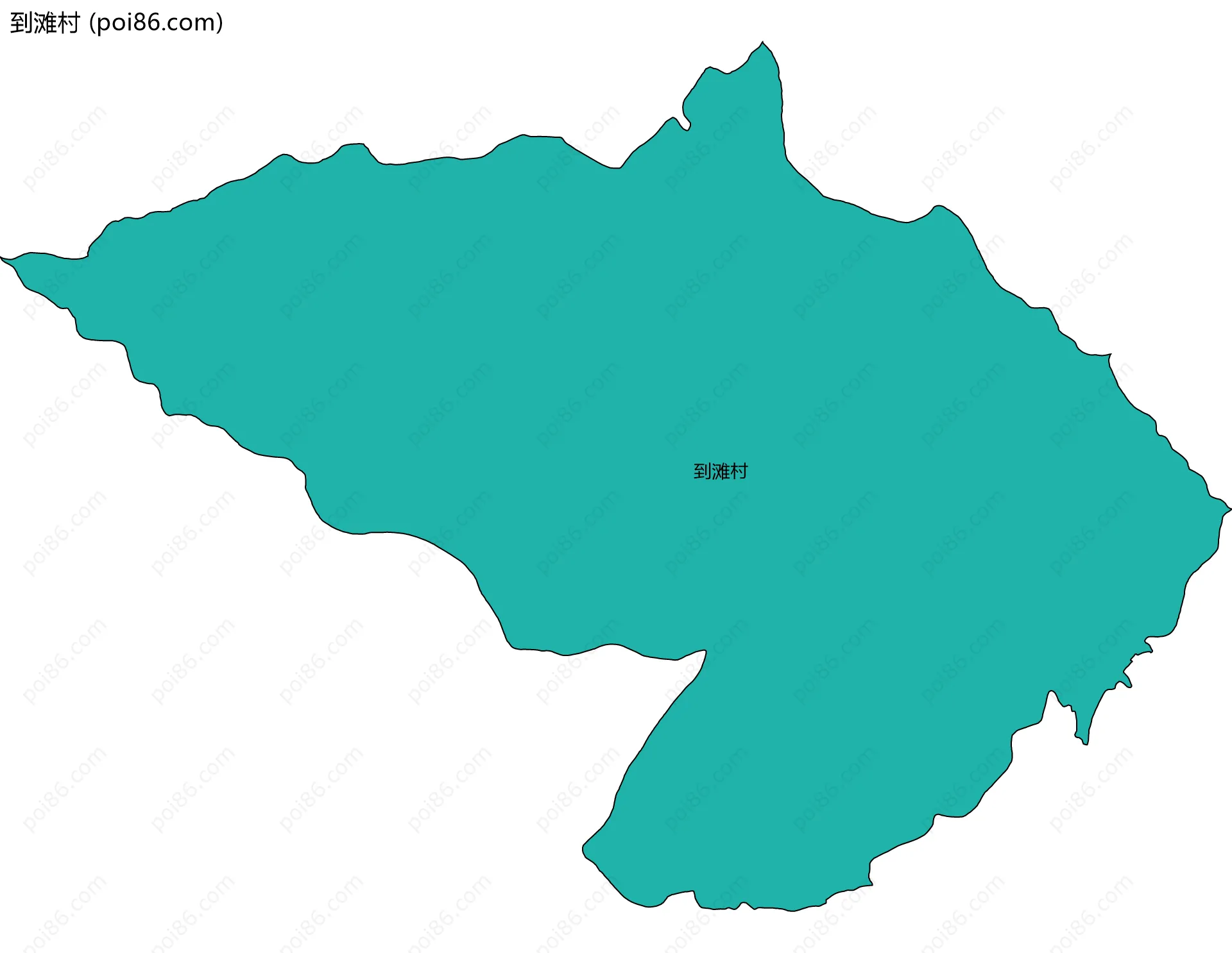 到滩村边界地图