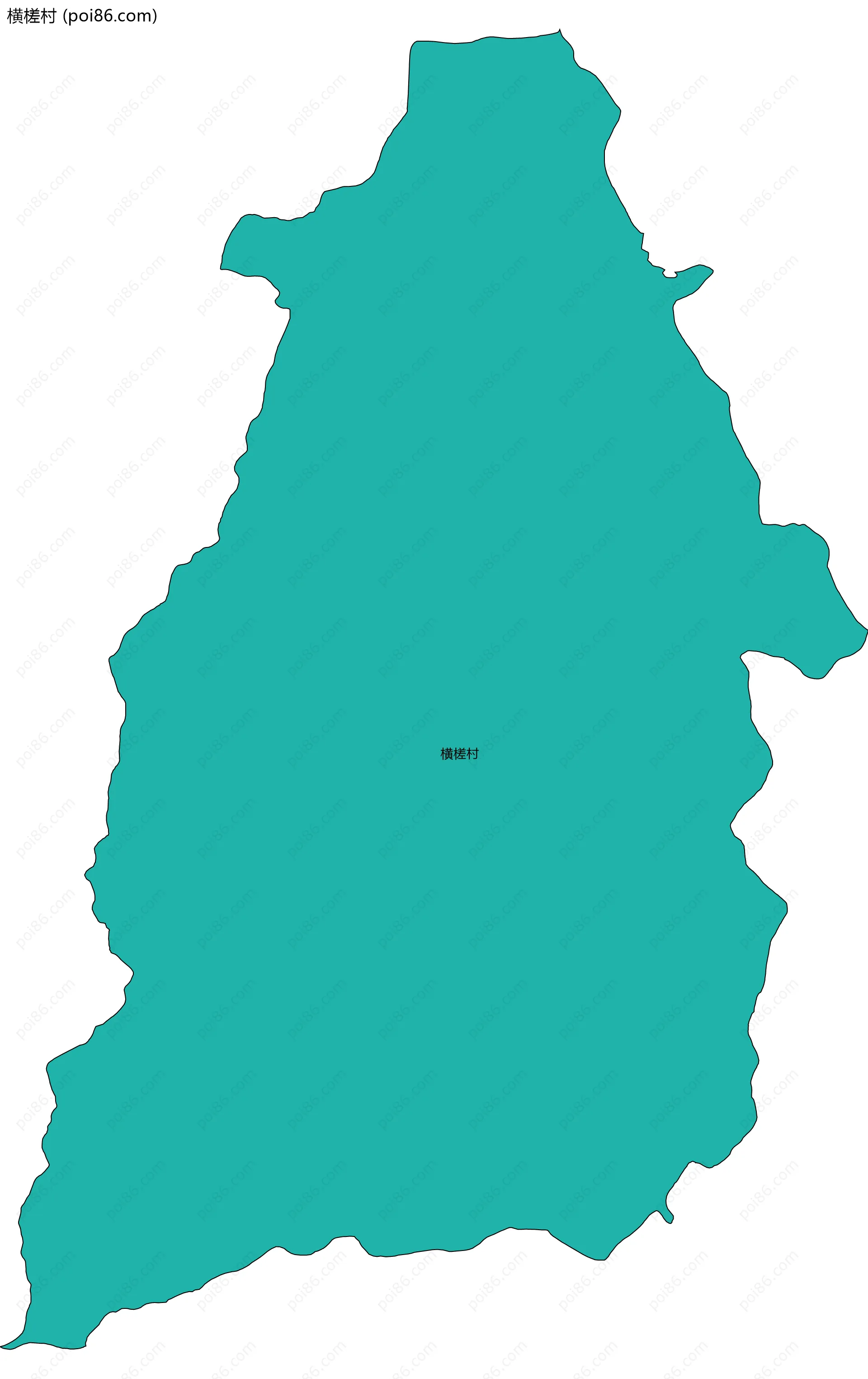 横槎村边界地图