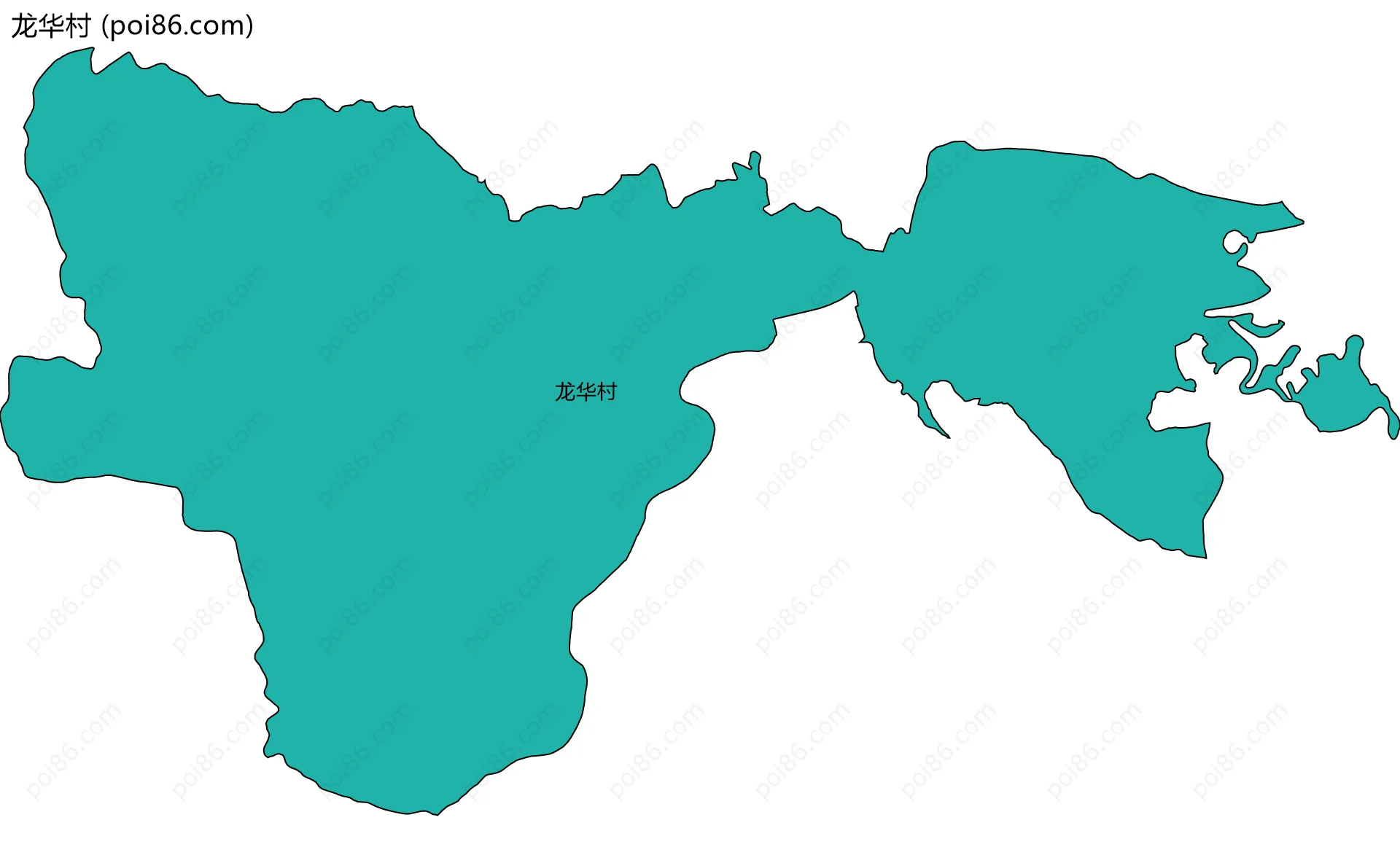 龙华村边界地图
