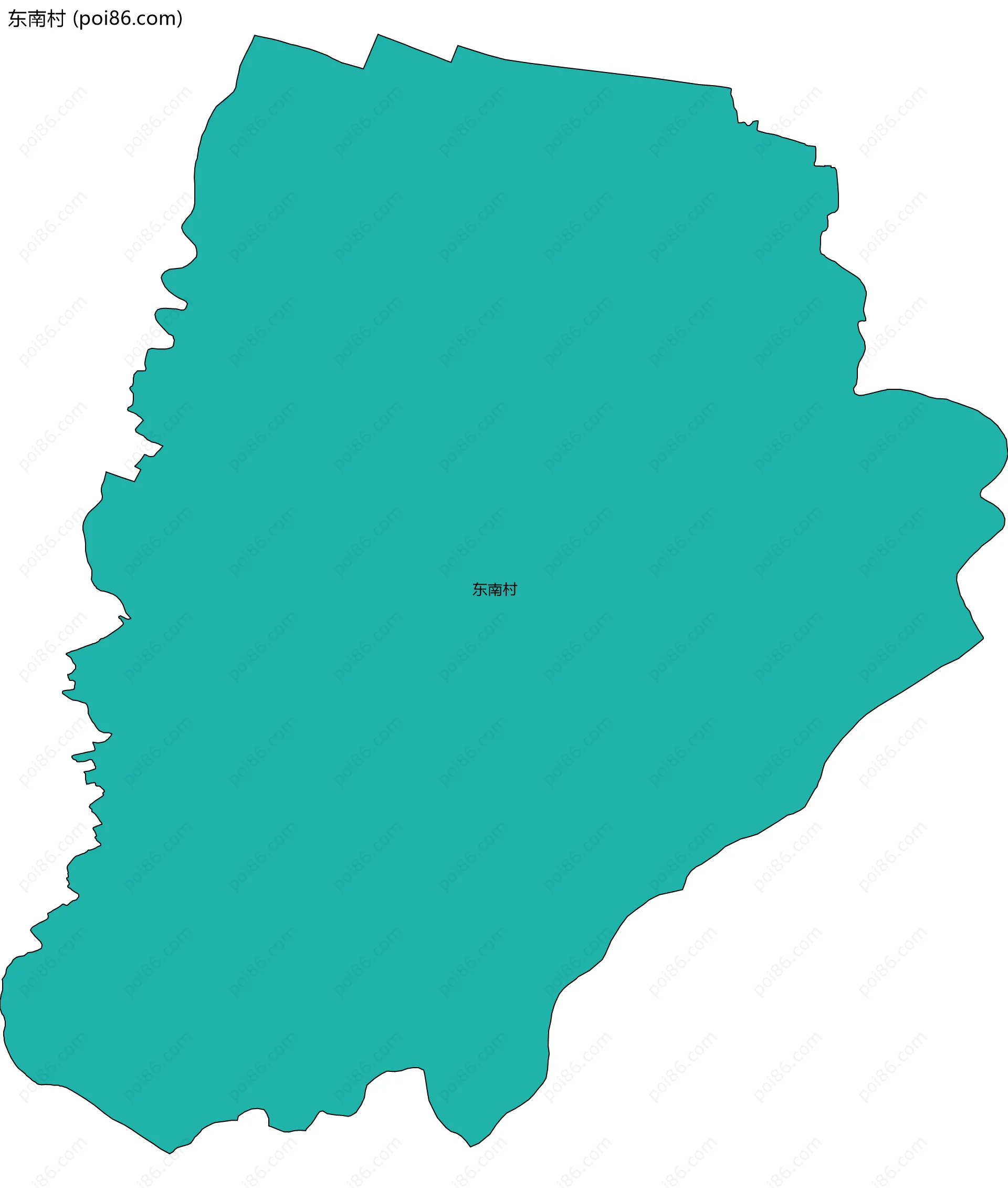 东南村边界地图
