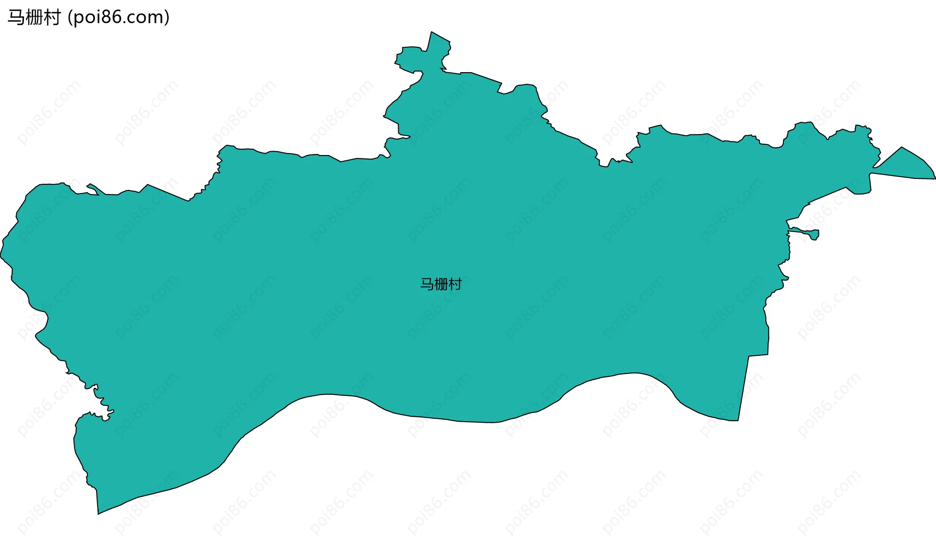 马栅村边界地图