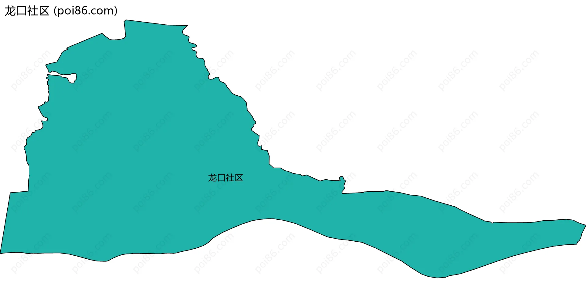 龙口社区边界地图