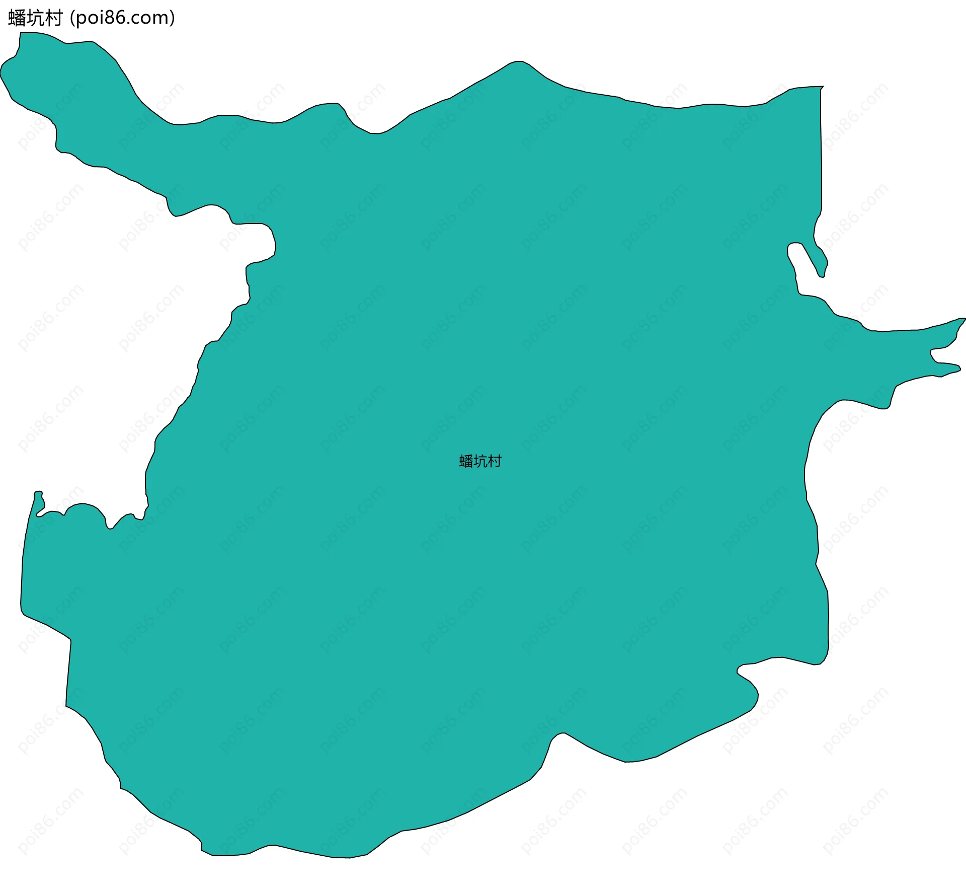 蟠坑村边界地图