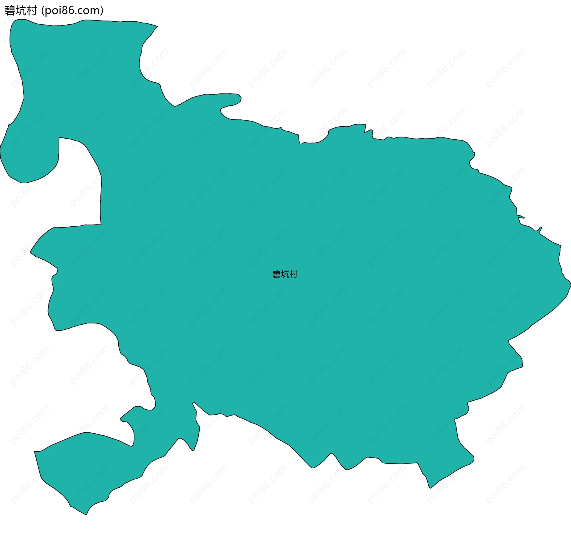 碧坑村边界地图