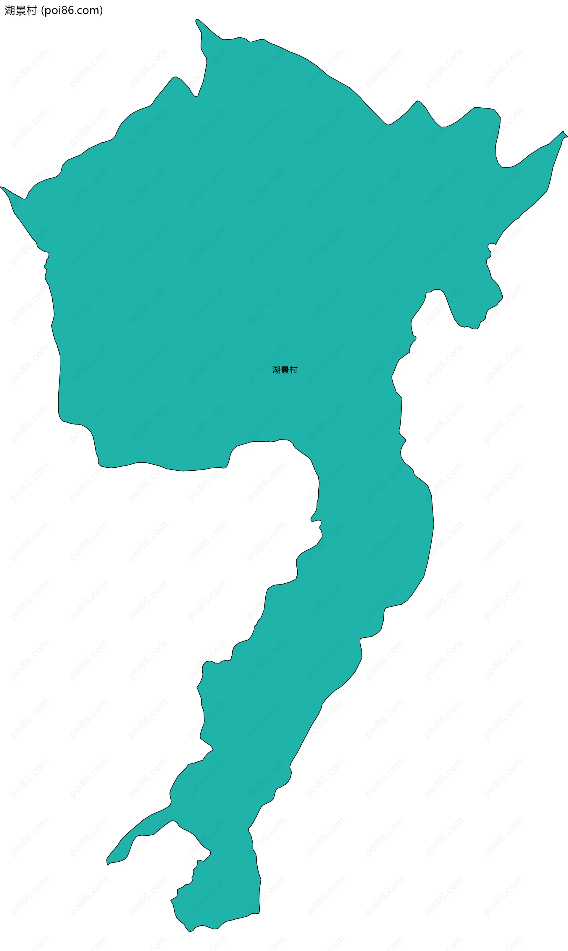 湖景村边界地图