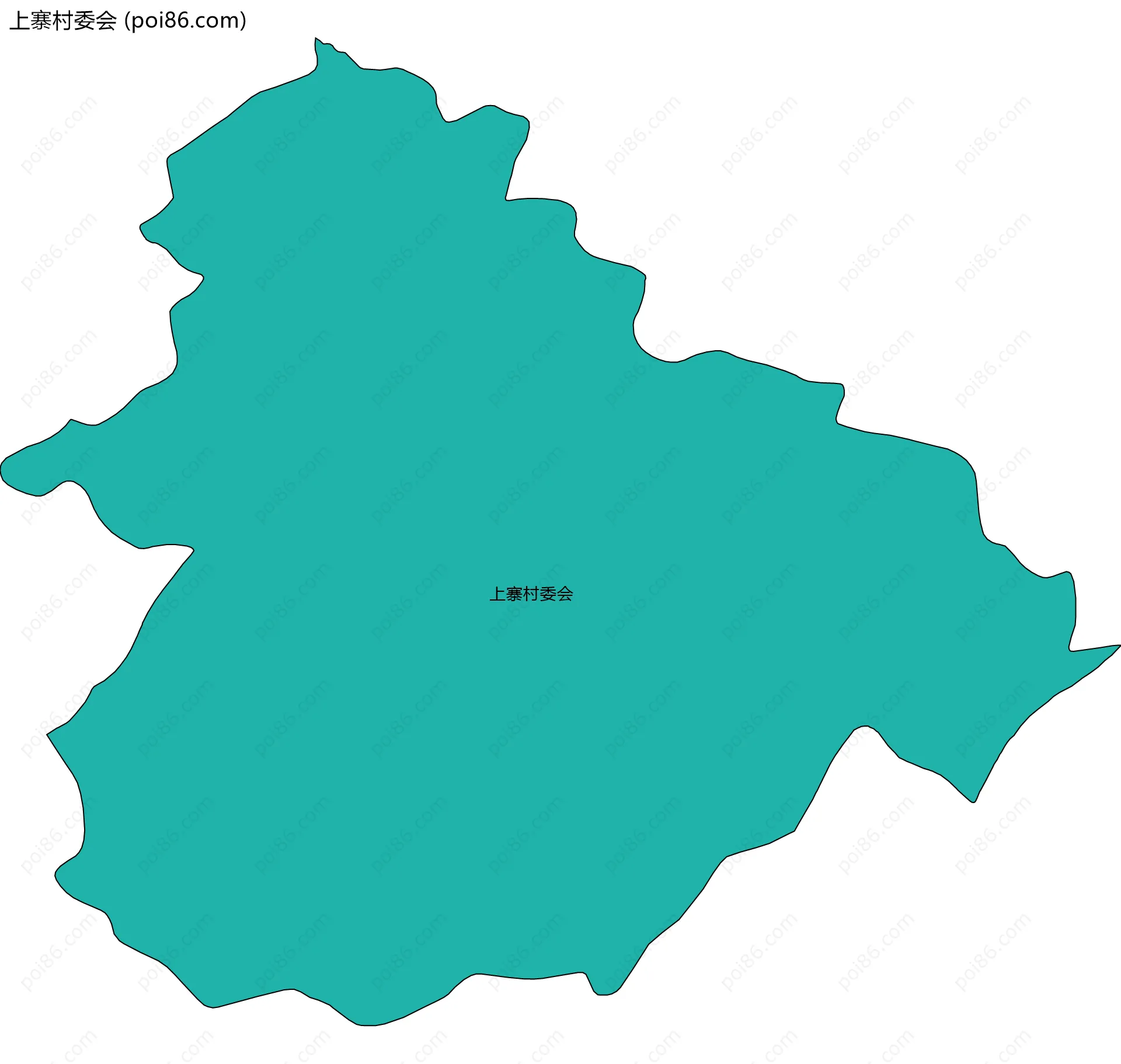 上寨村委会边界地图