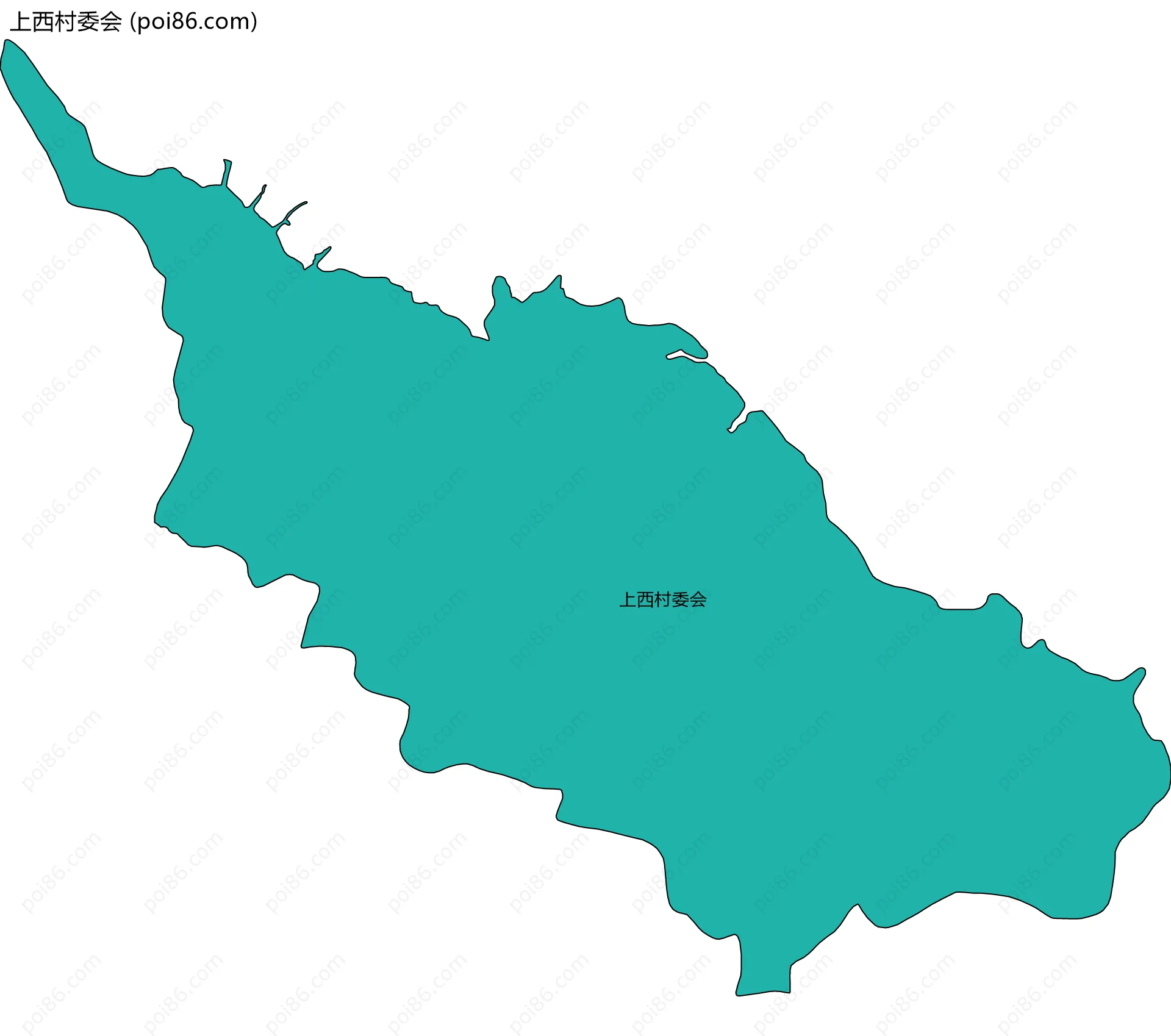 上西村委会边界地图