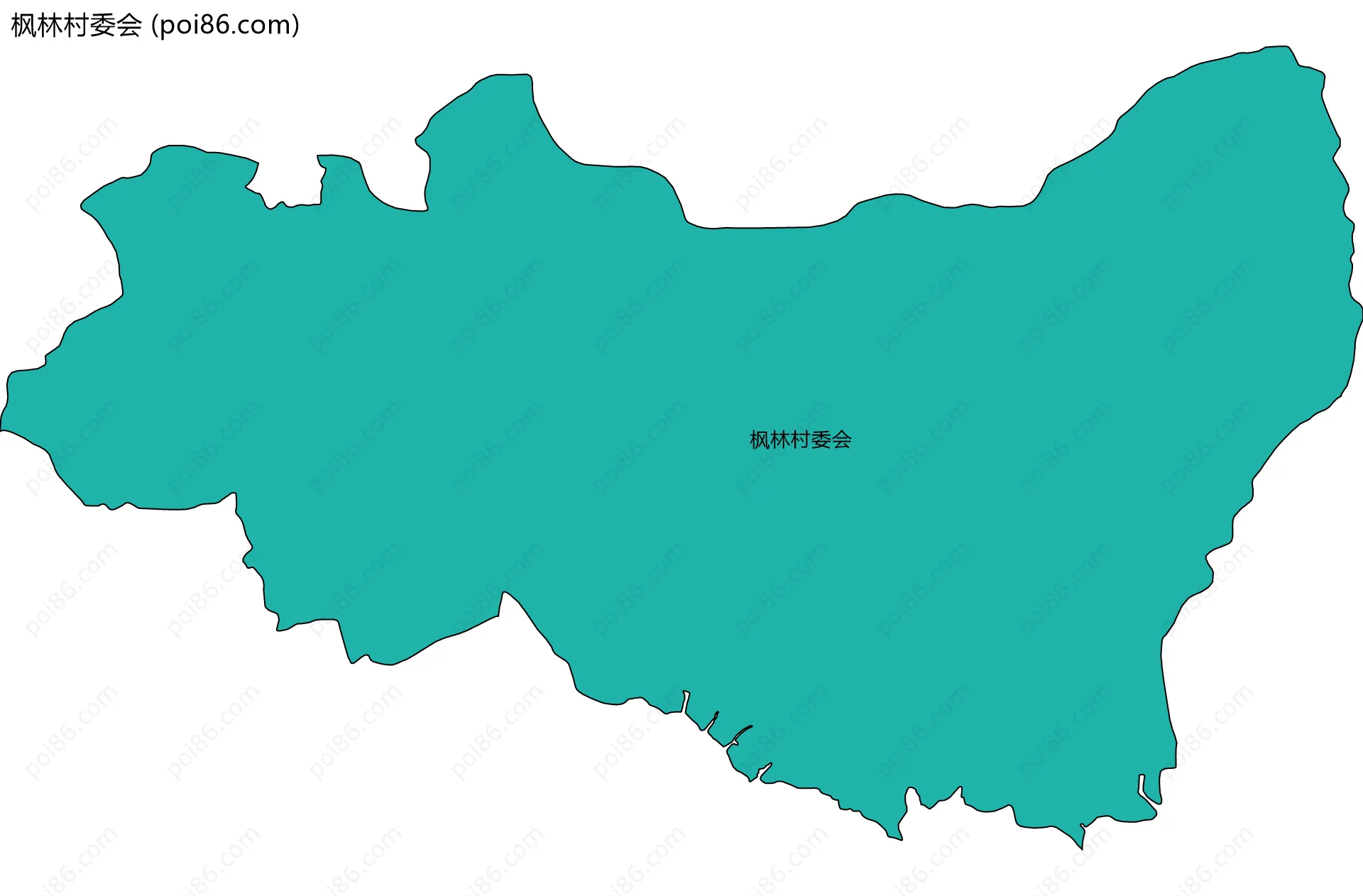 枫林村委会边界地图