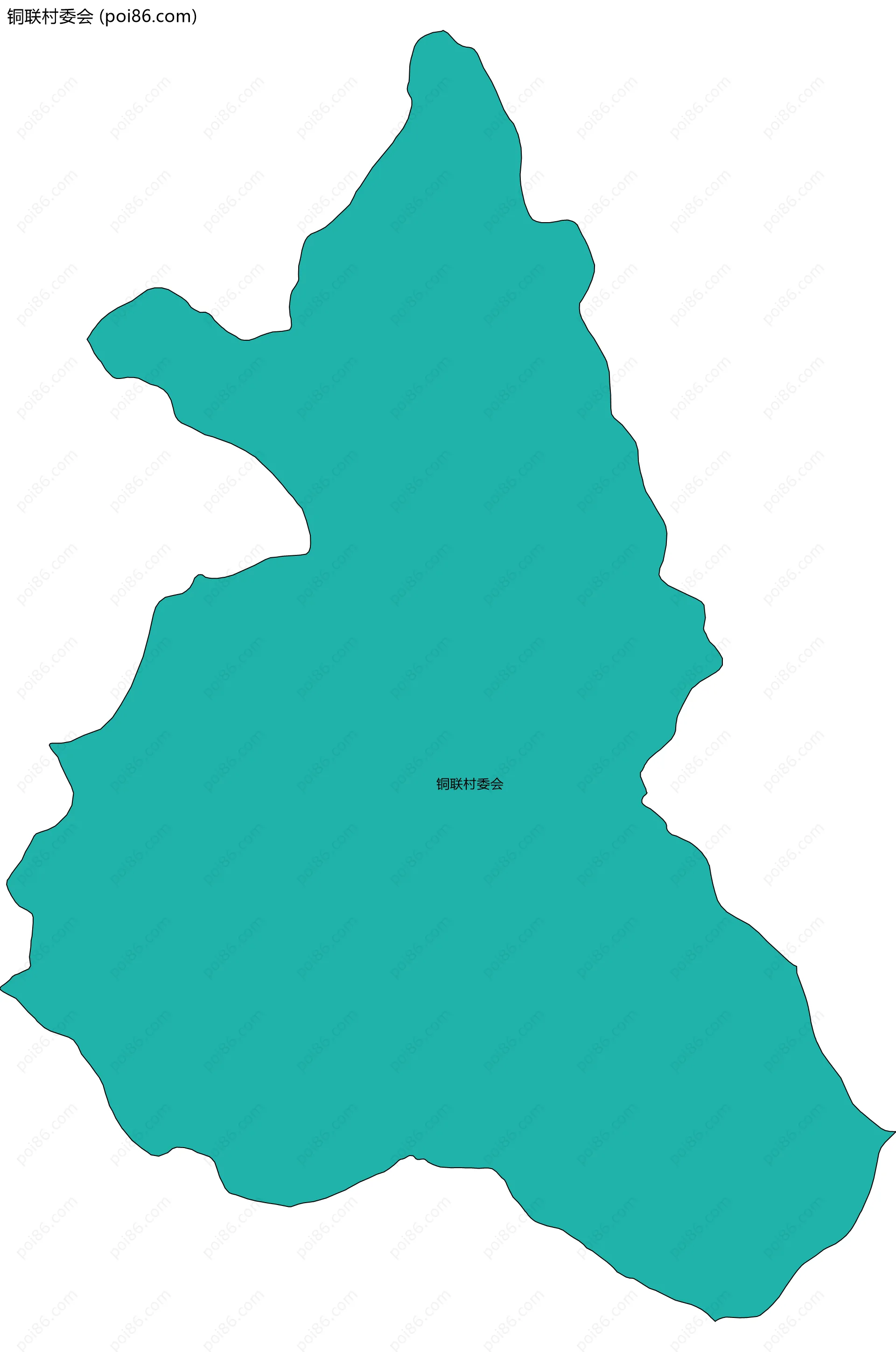 铜联村委会边界地图