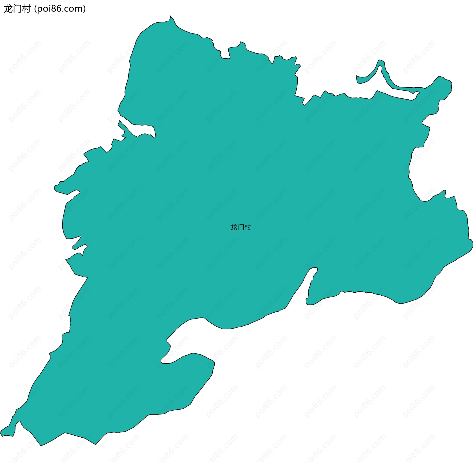 龙门村边界地图