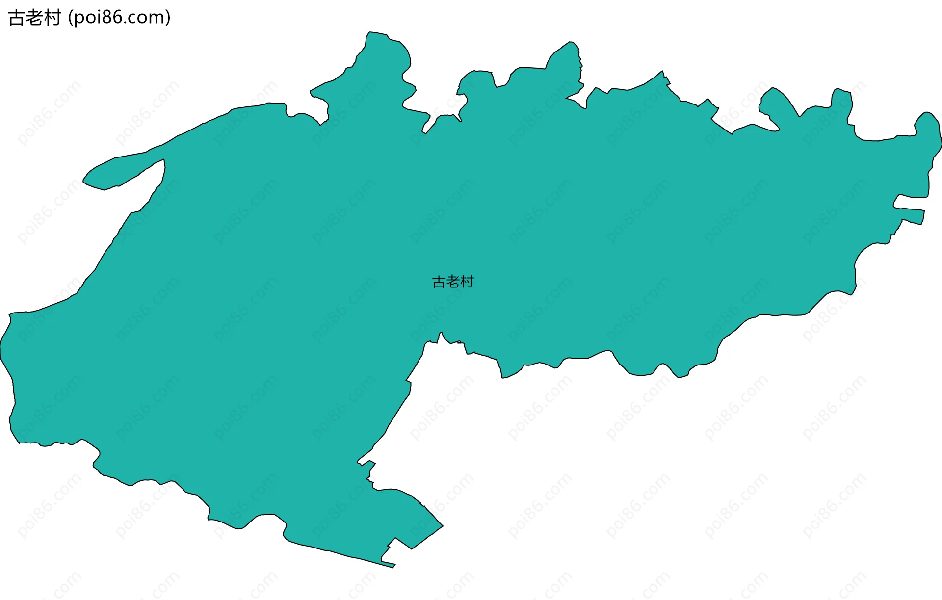 古老村边界地图