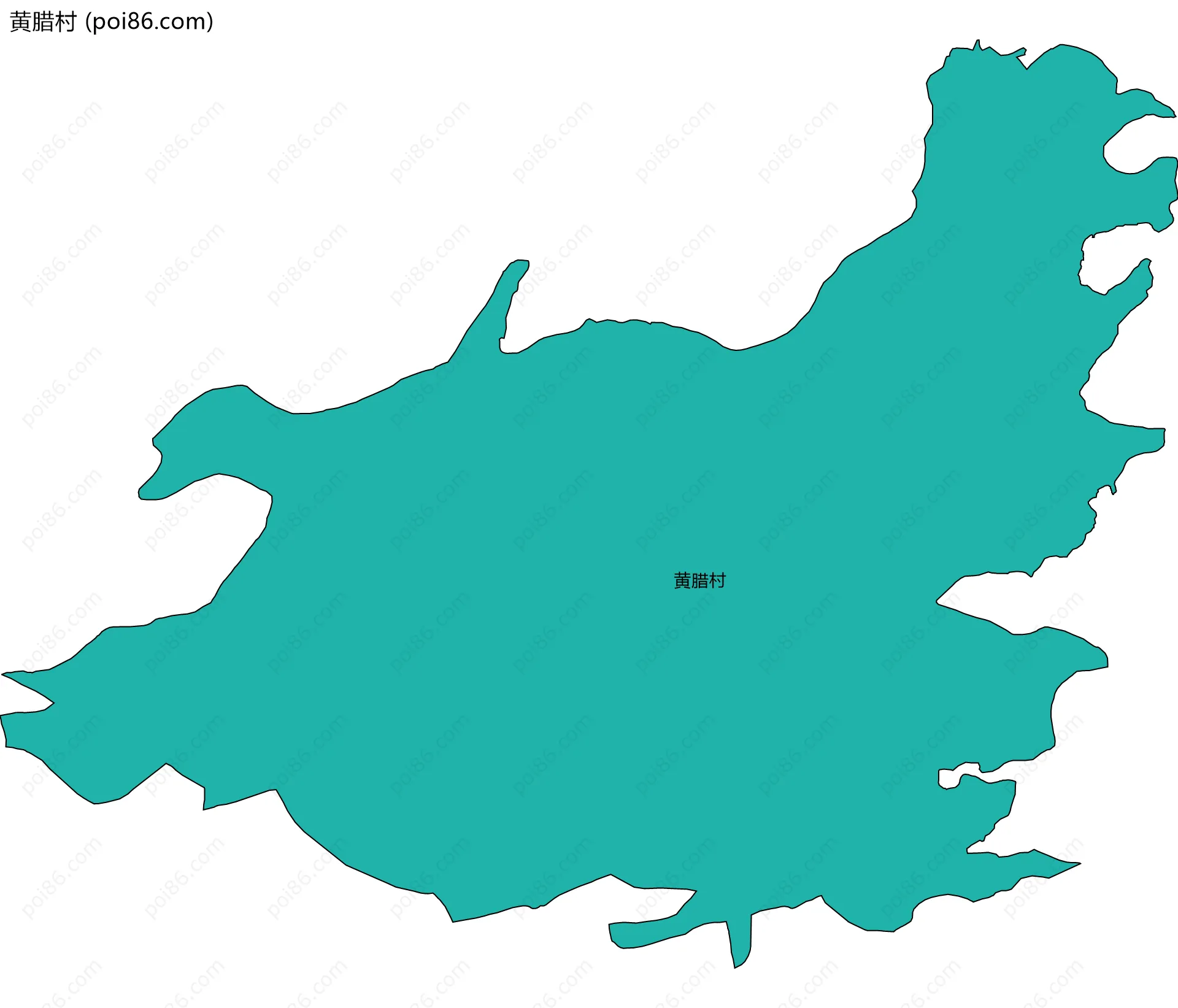 黄腊村边界地图