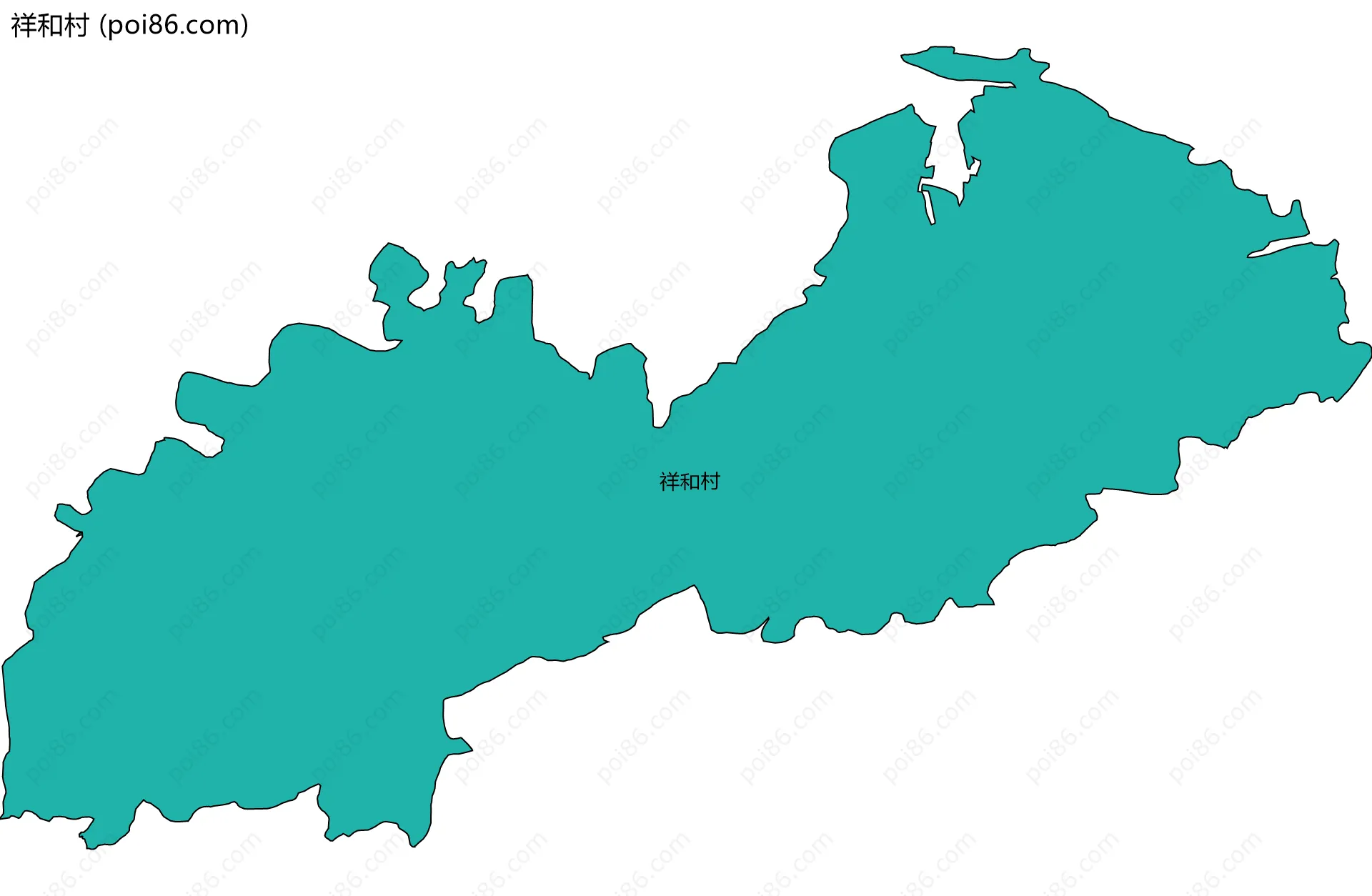 祥和村边界地图