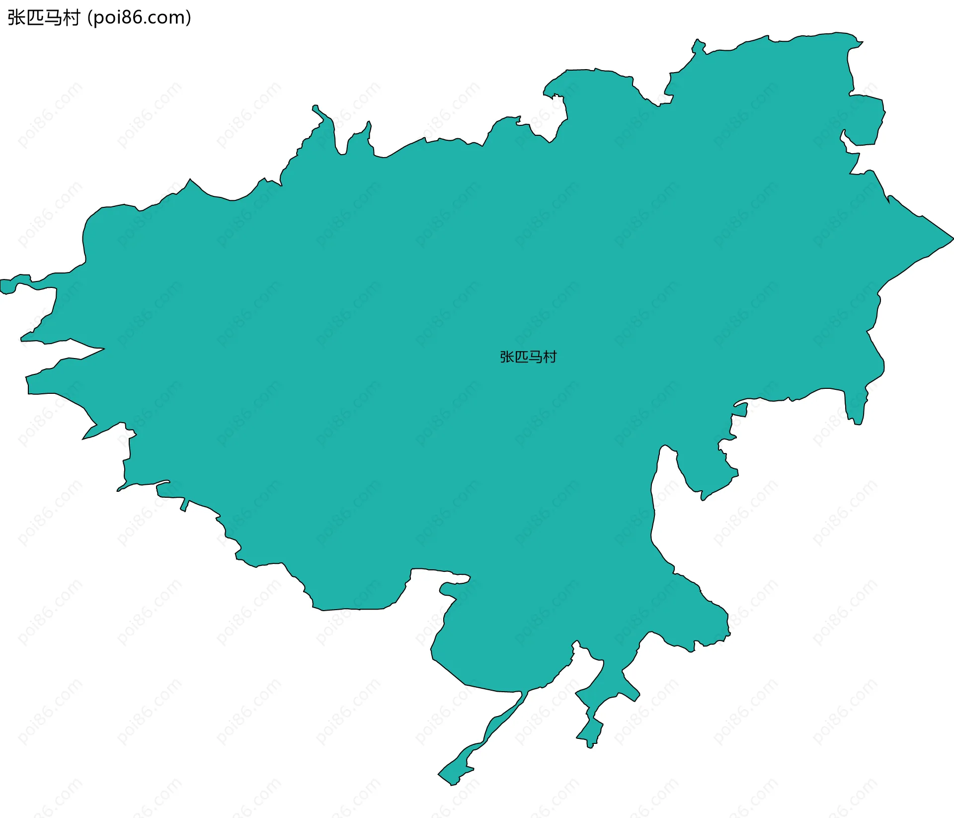 张匹马村边界地图