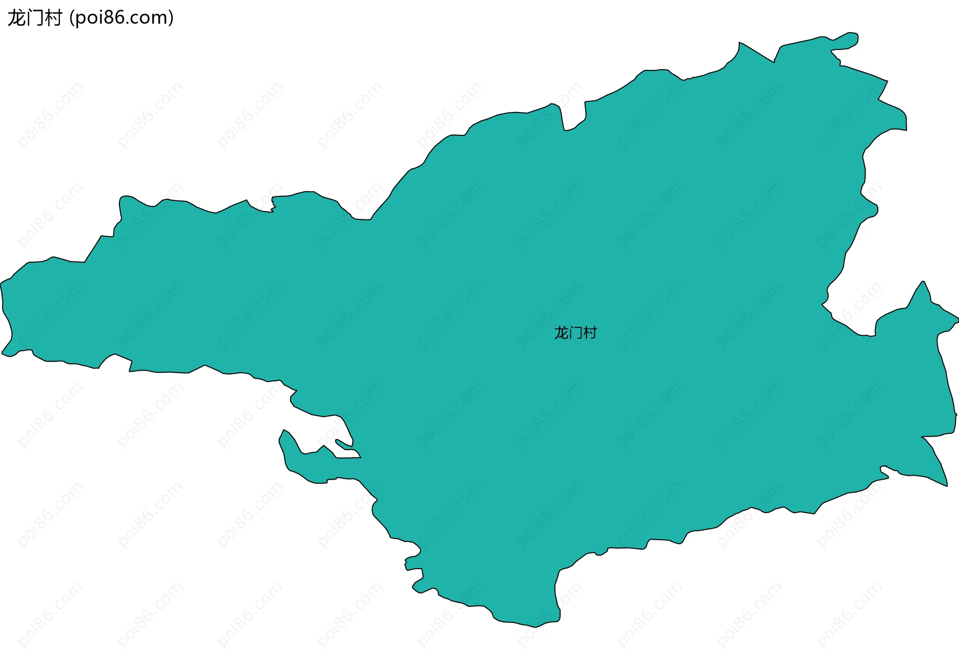 龙门村边界地图