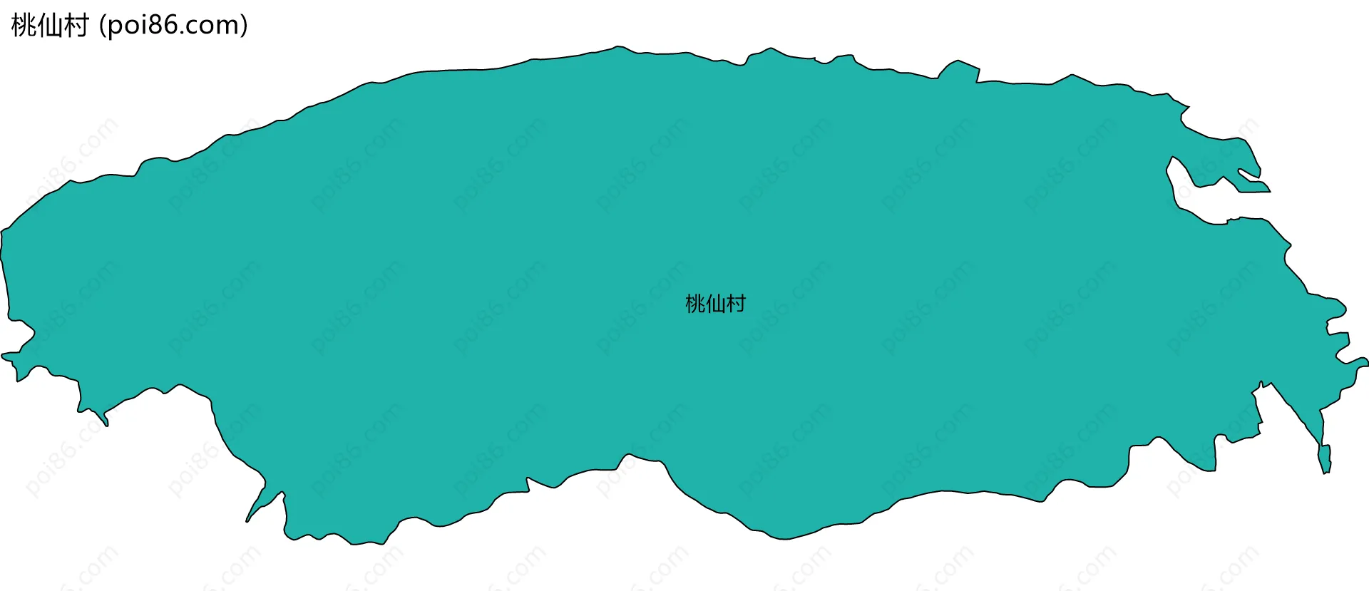 桃仙村边界地图