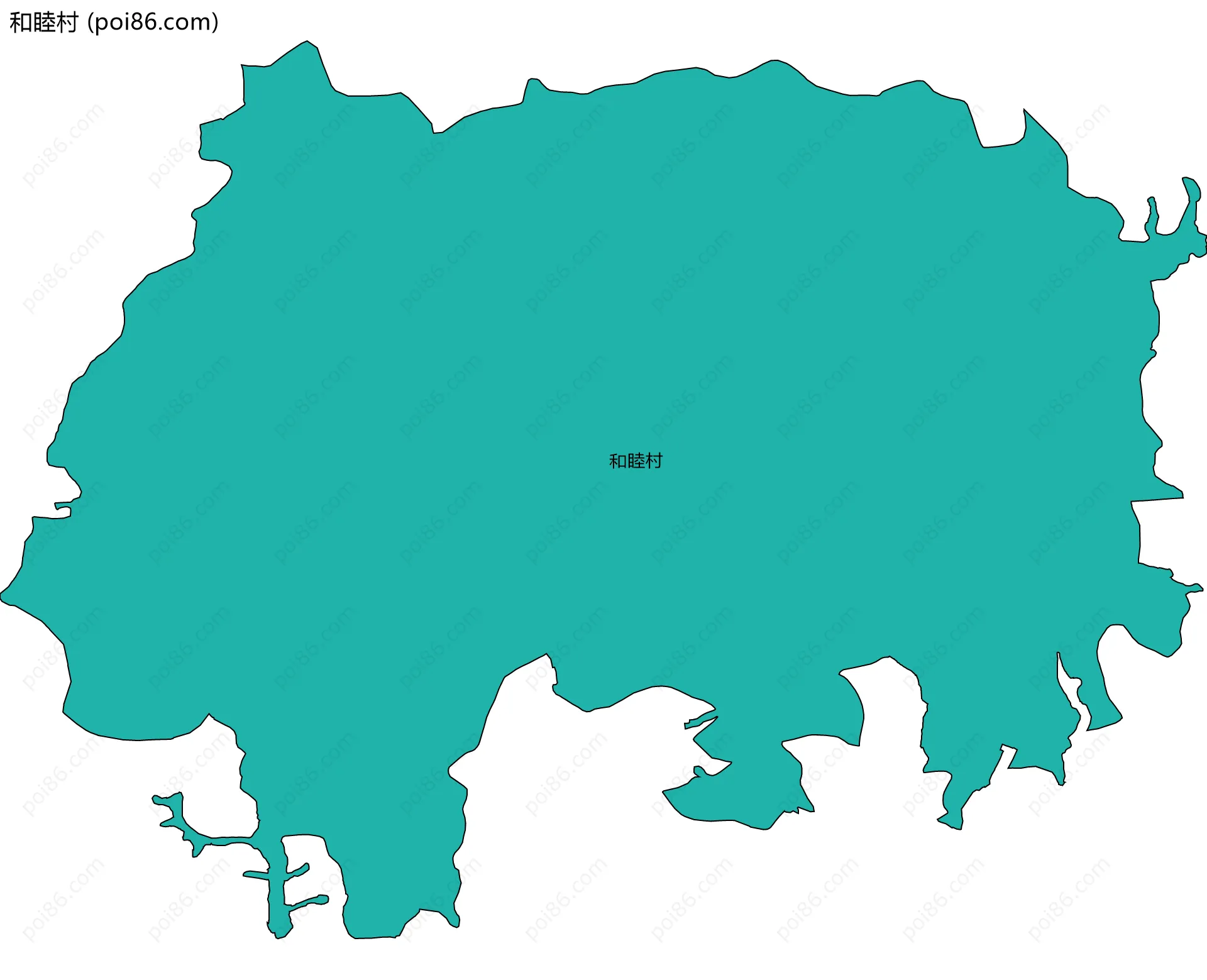 和睦村边界地图