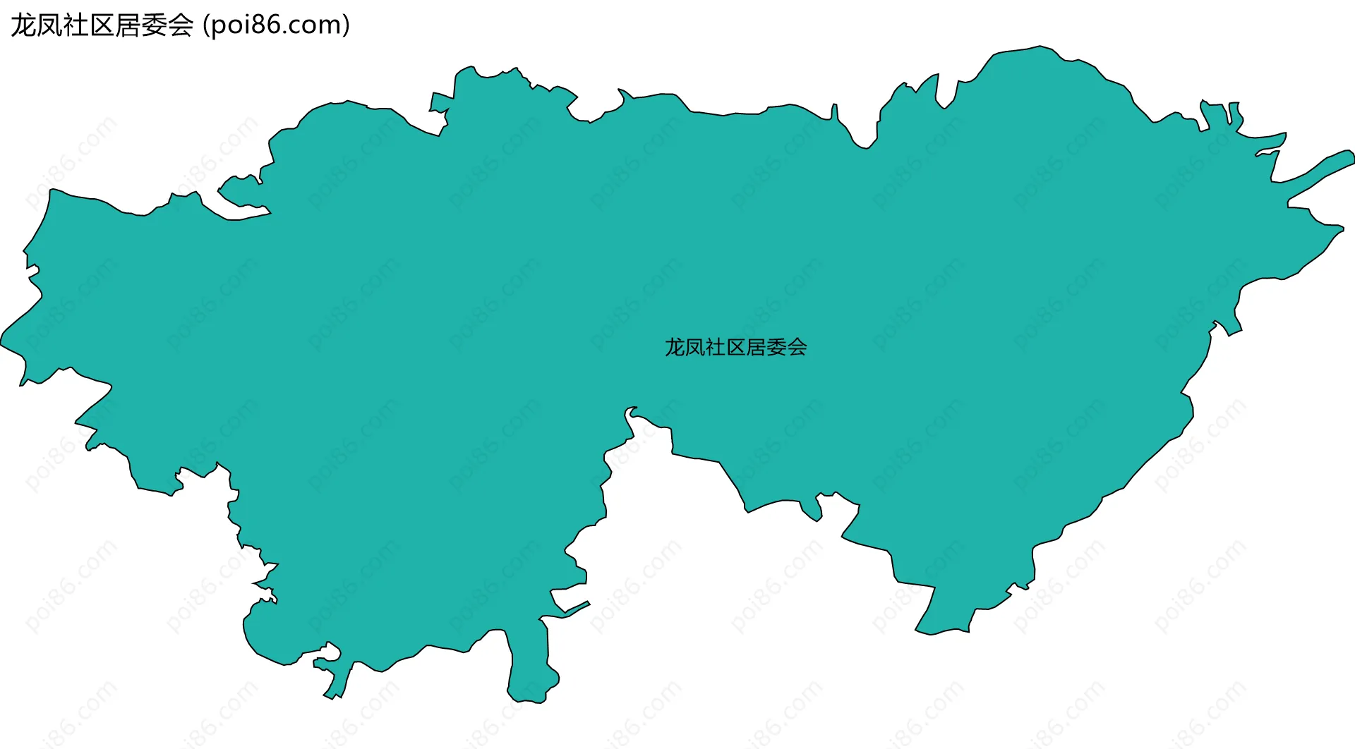 龙凤社区居委会边界地图