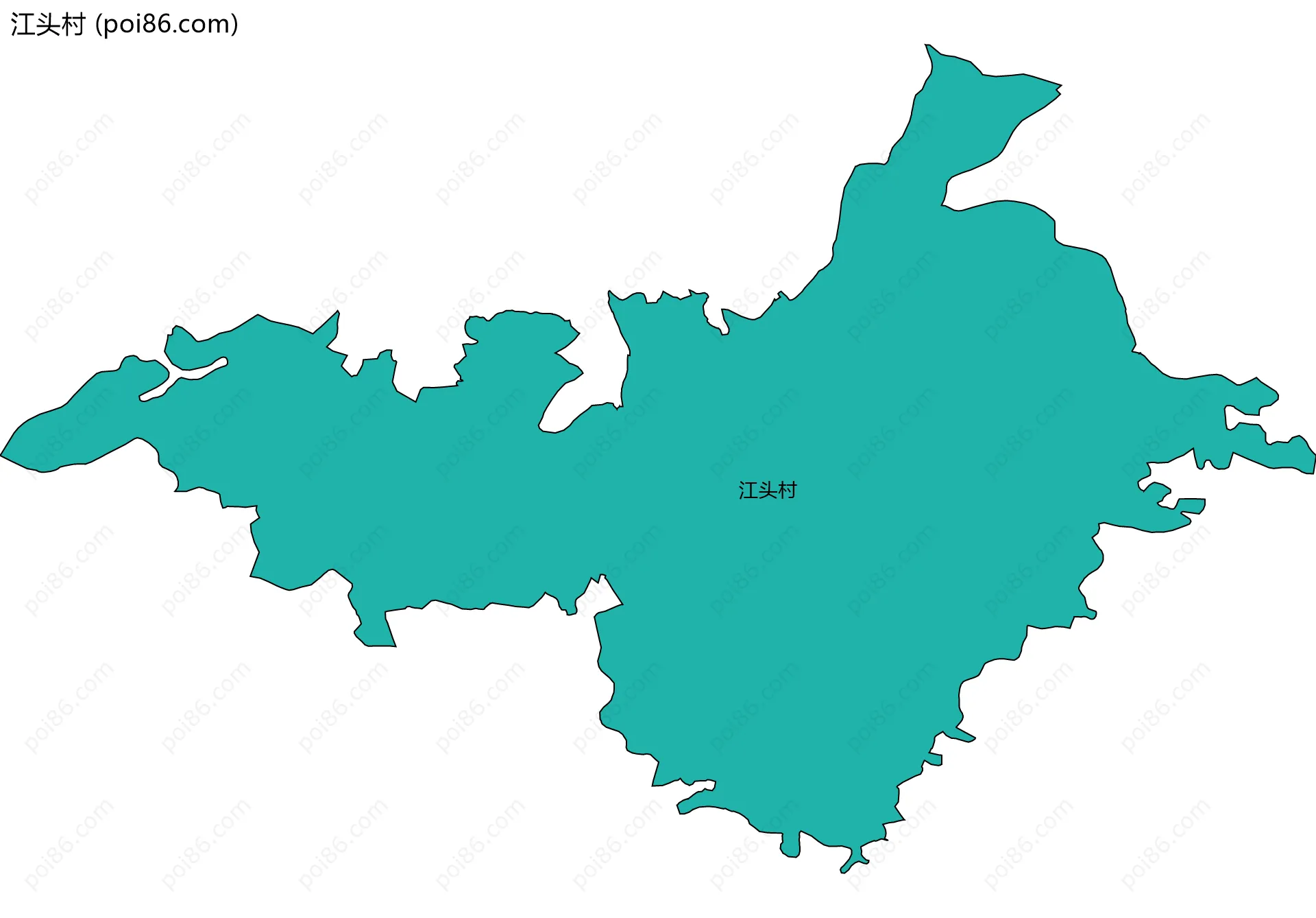 江头村边界地图