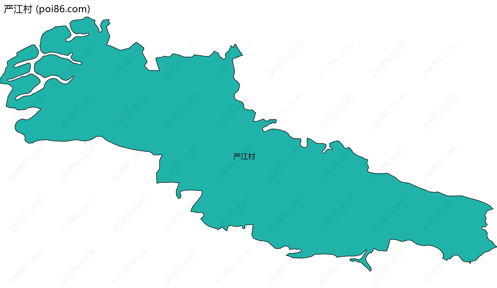 严江村边界地图