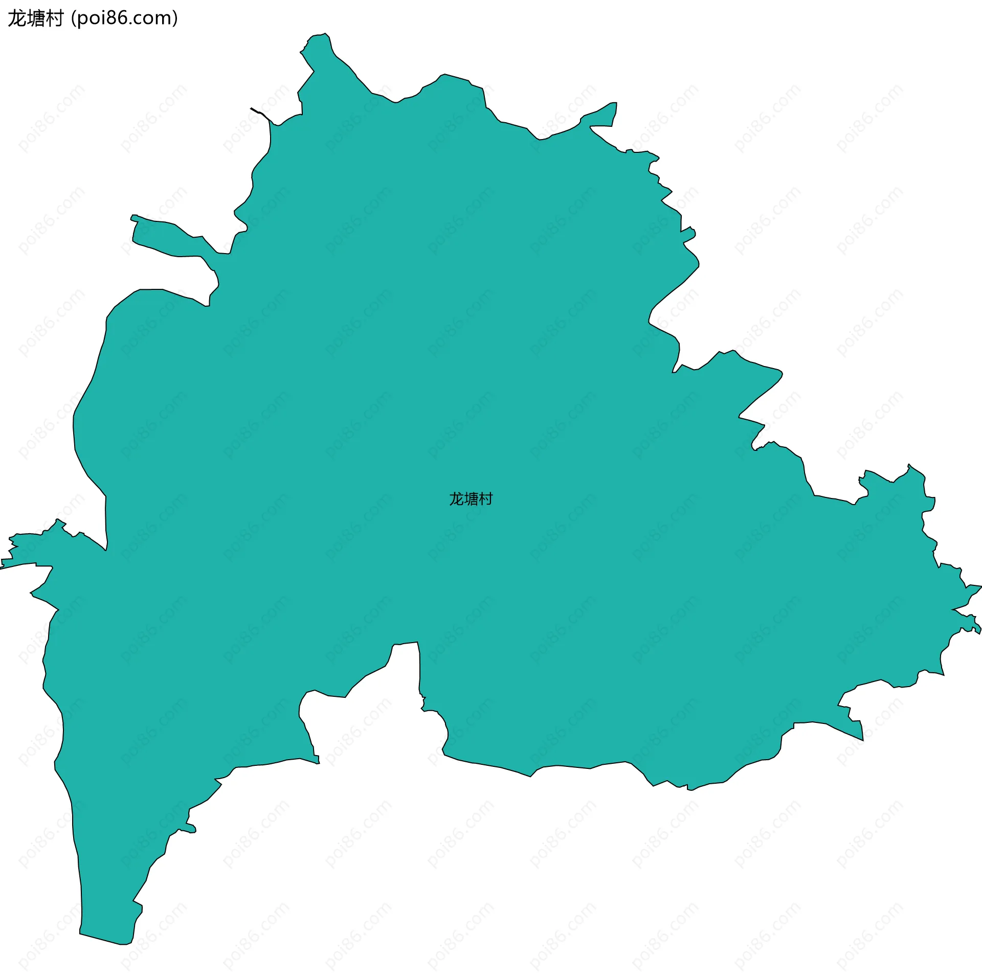 龙塘村边界地图