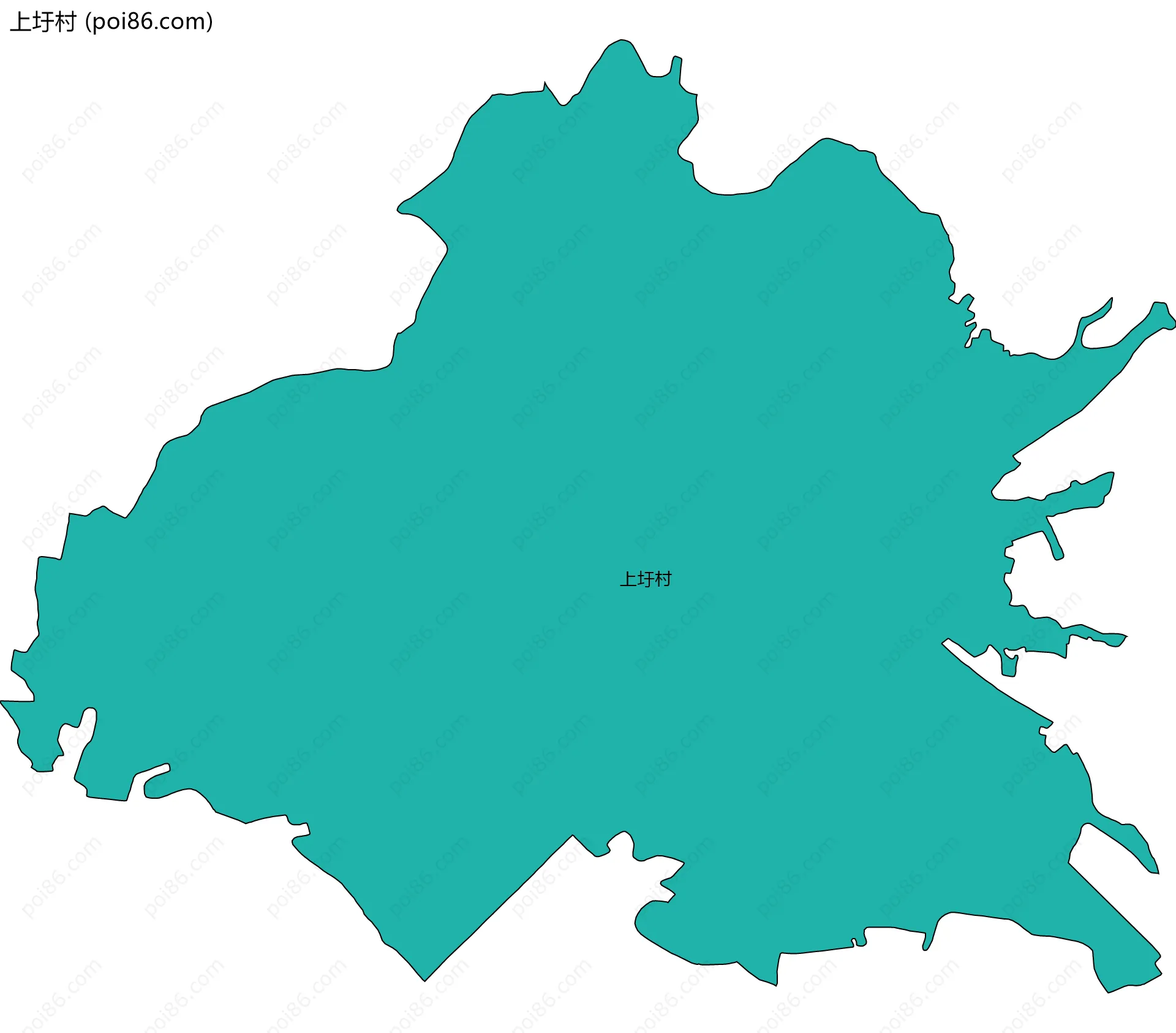 上圩村边界地图