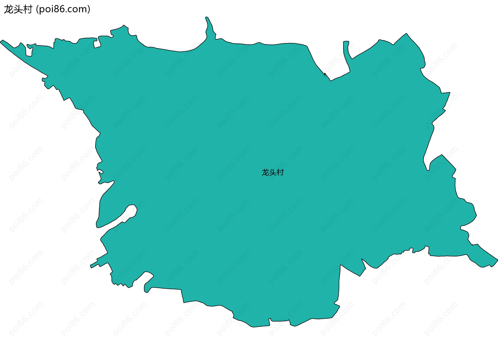 龙头村边界地图