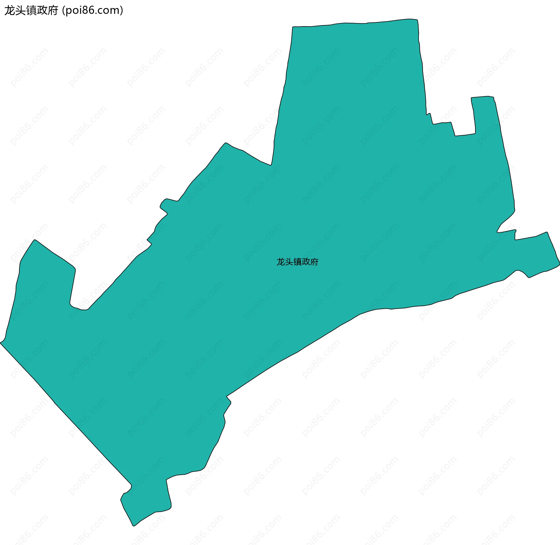 龙头镇政府边界地图