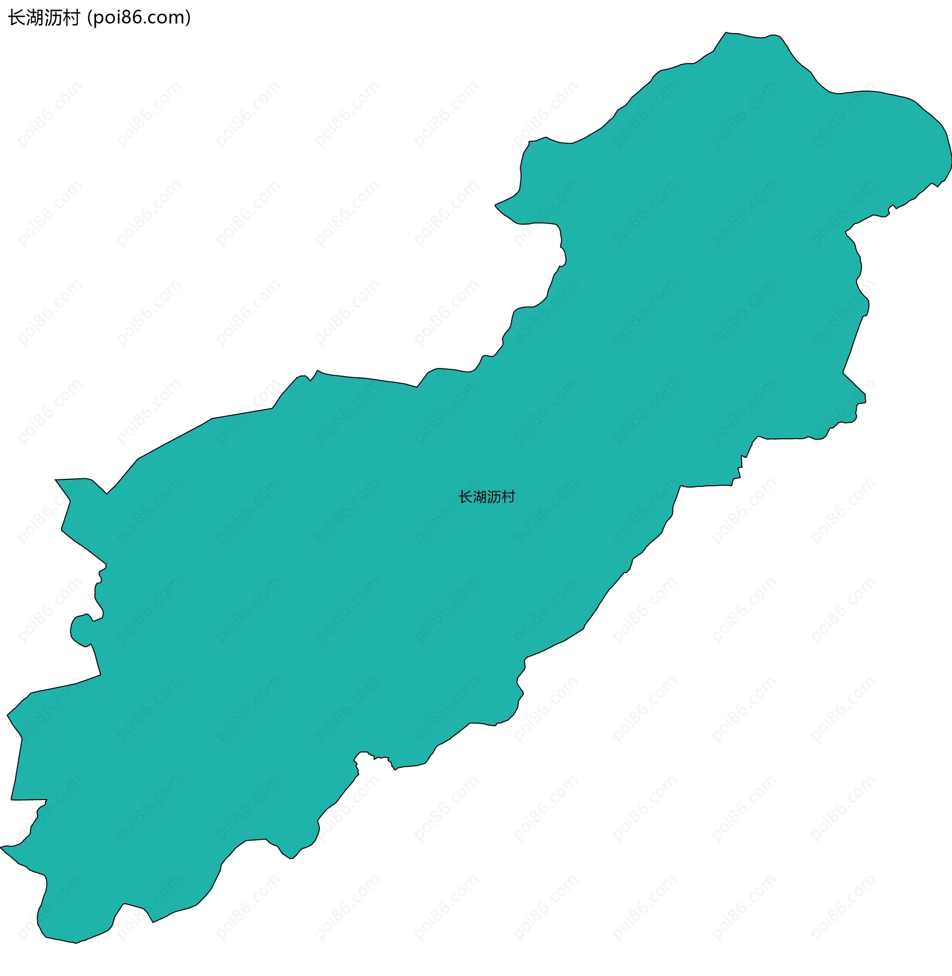 长湖沥村边界地图