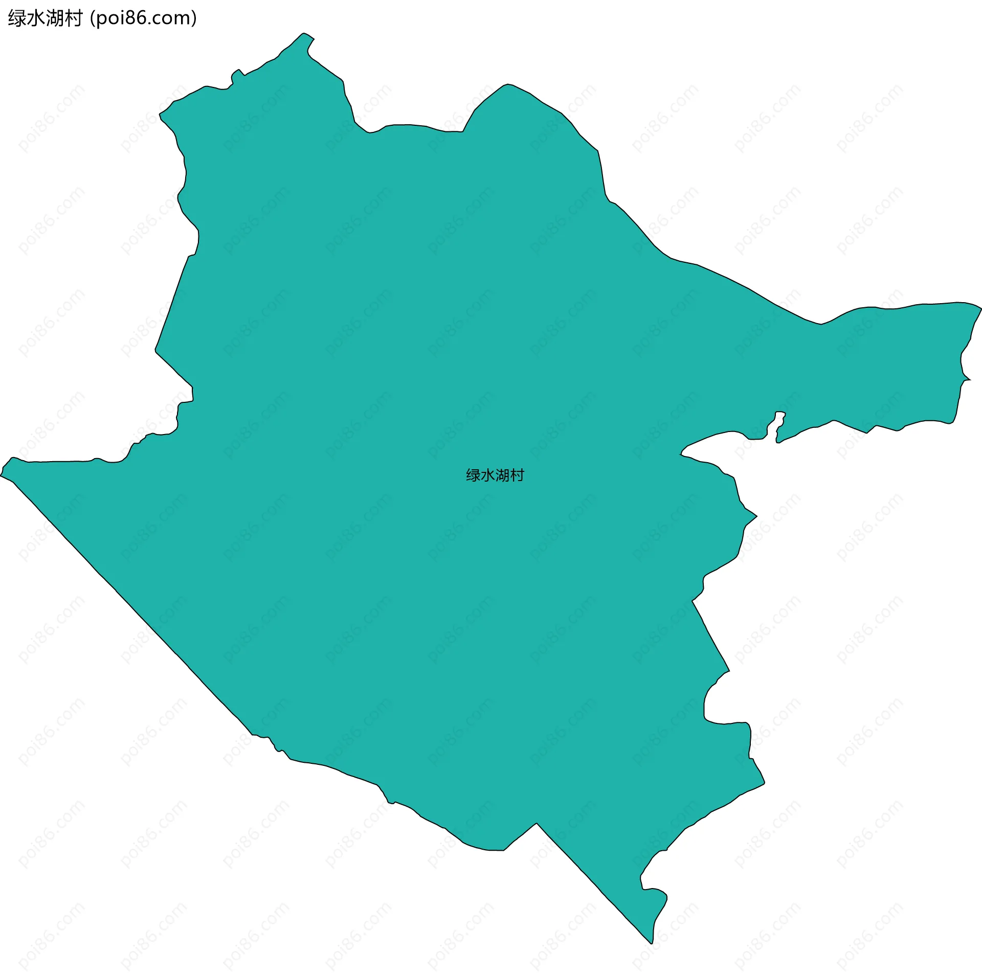 绿水湖村边界地图