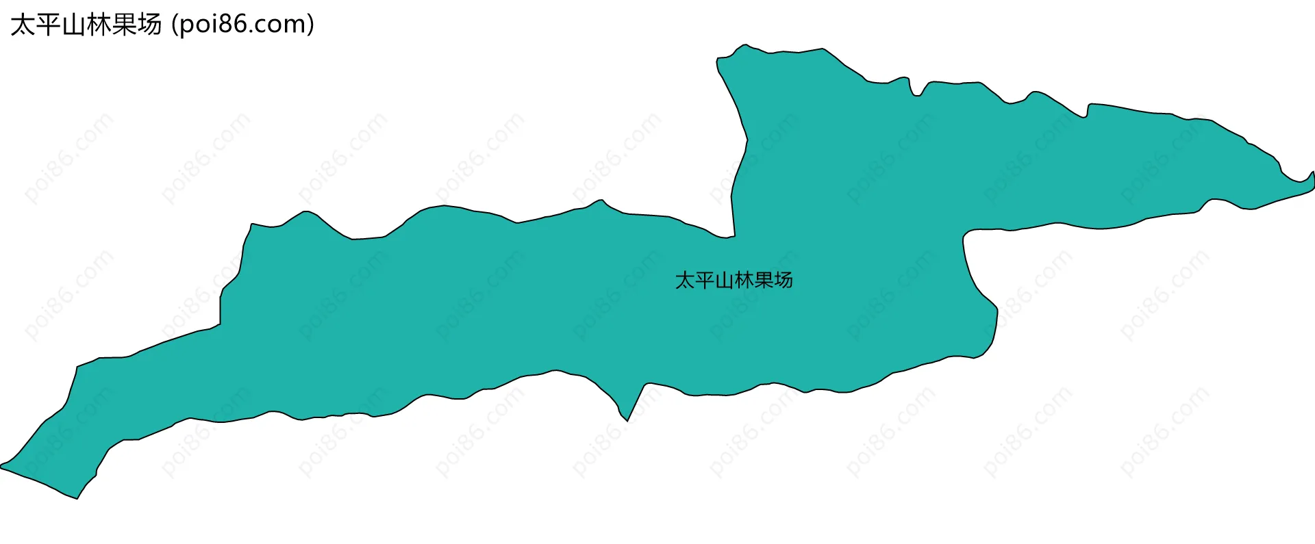 太平山林果场边界地图