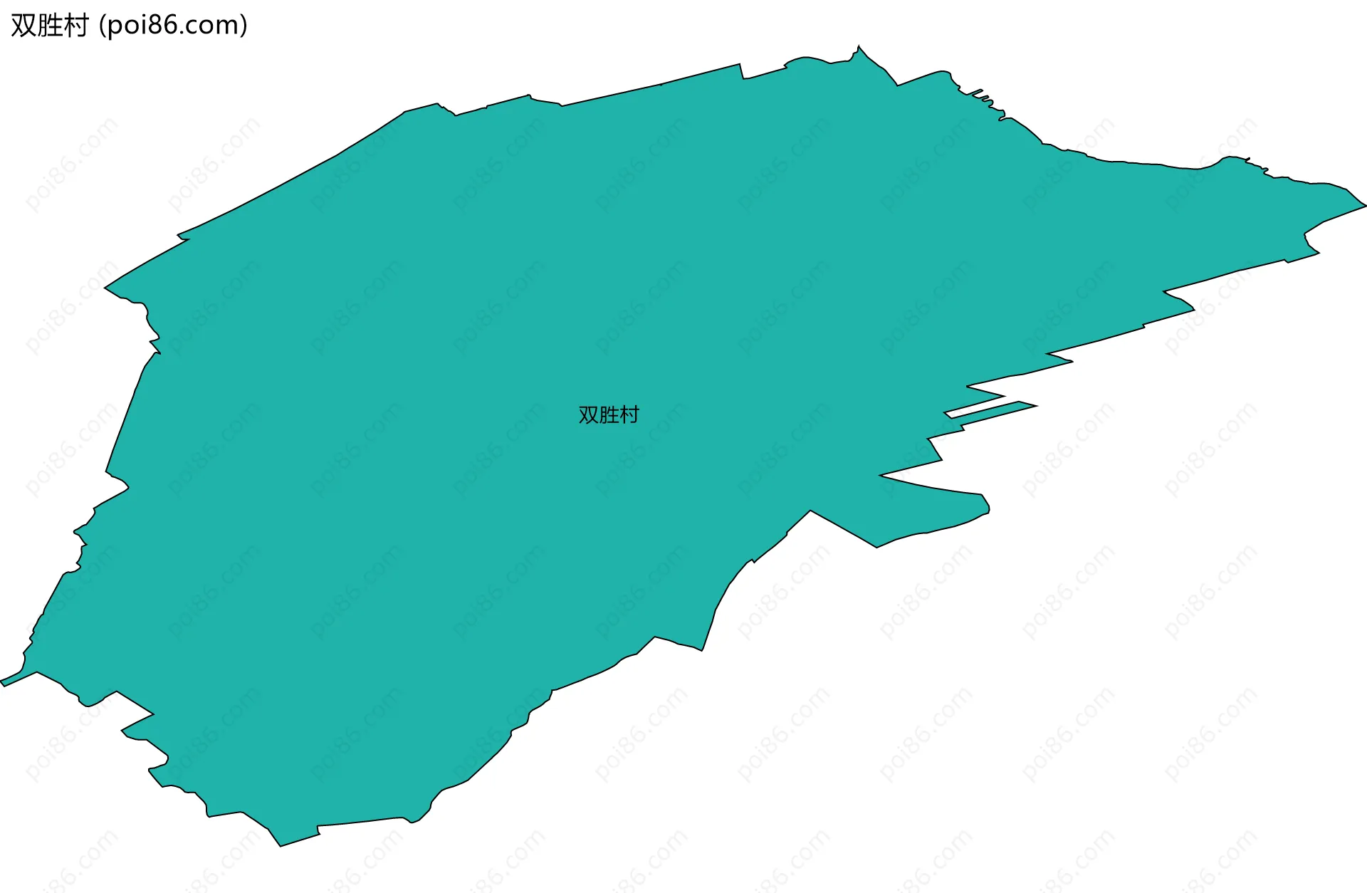 双胜村边界地图