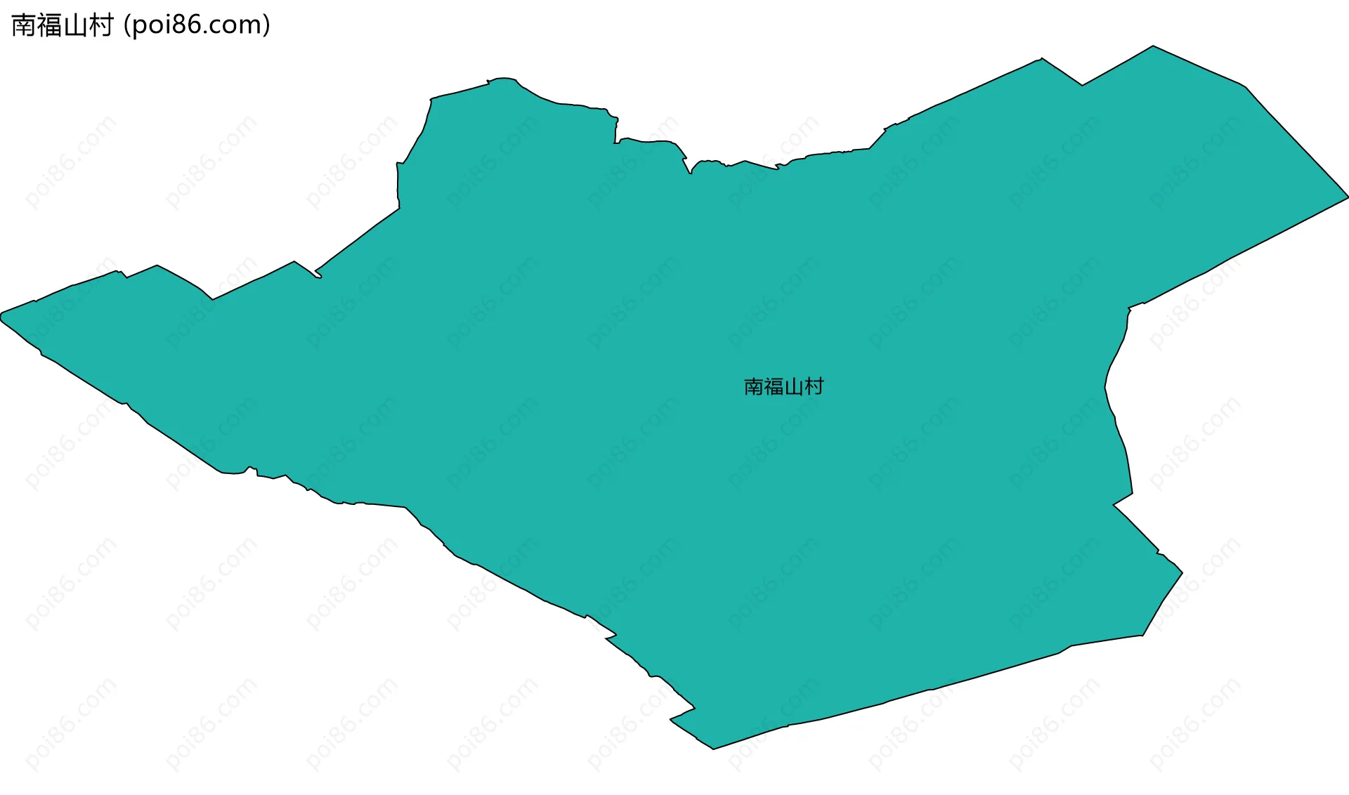 南福山村边界地图