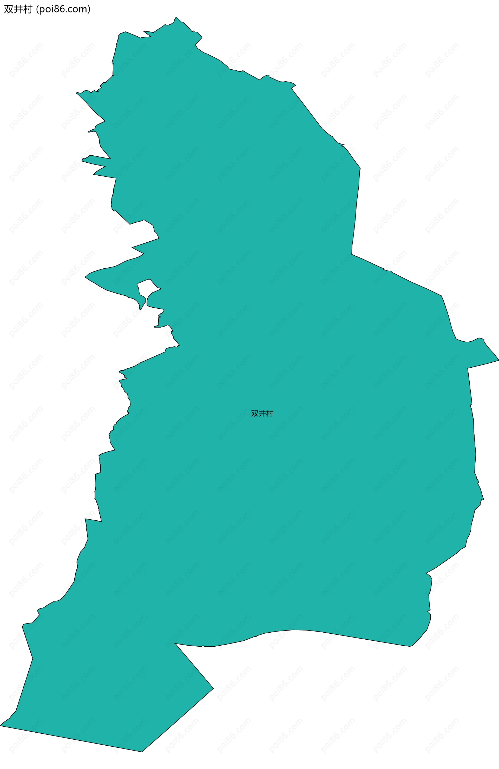 双井村边界地图