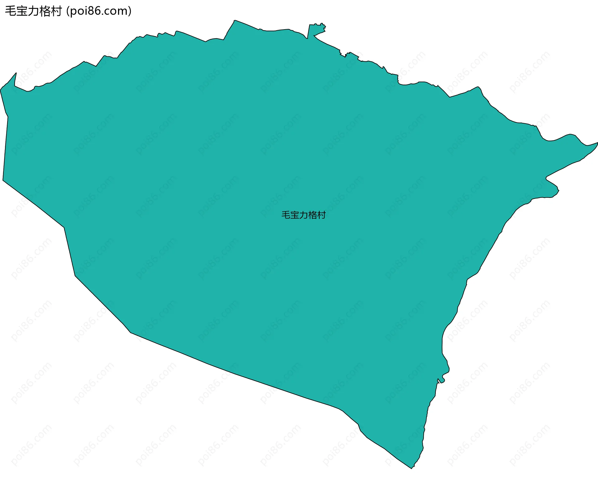 毛宝力格村边界地图