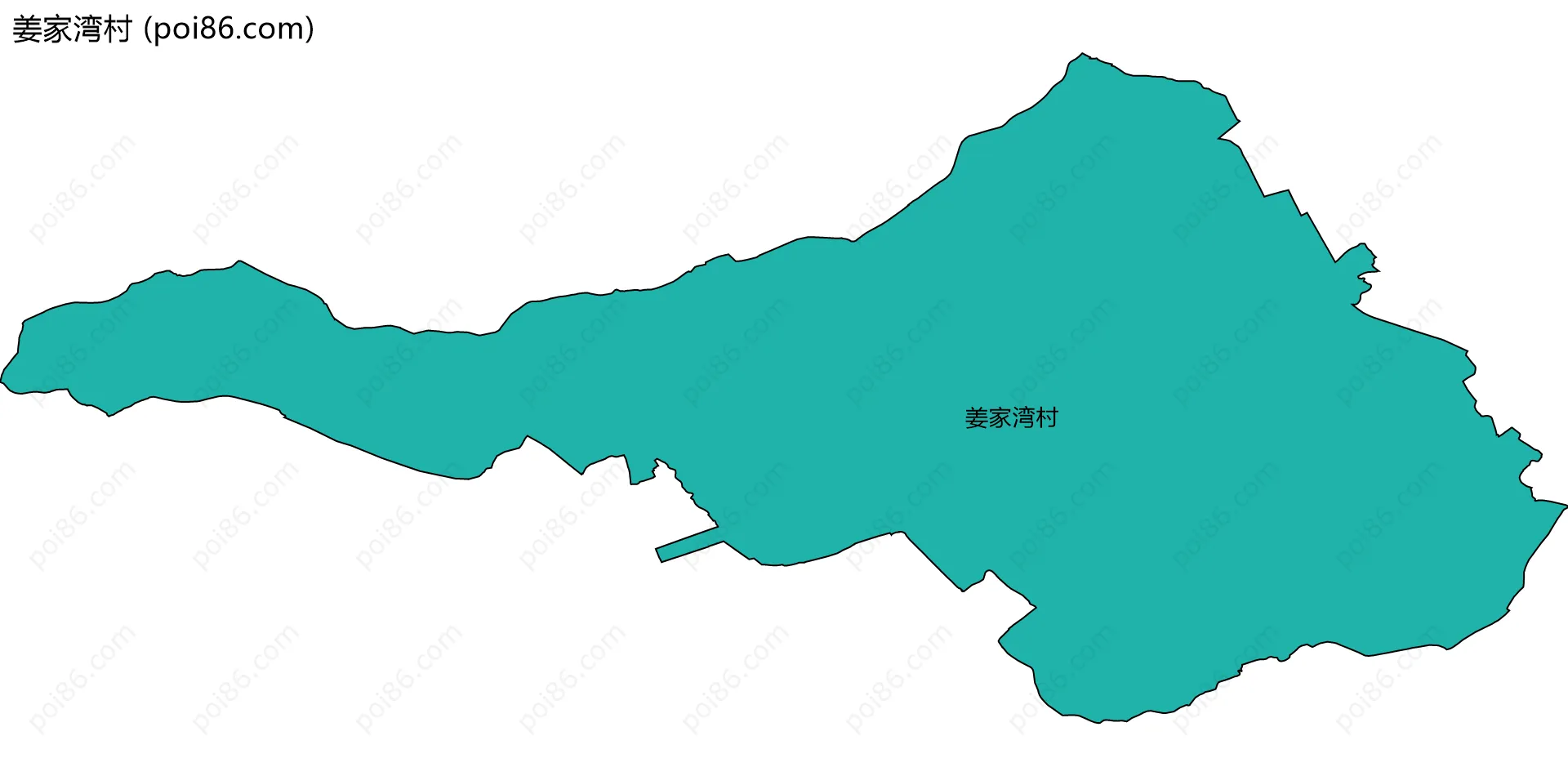 姜家湾村边界地图