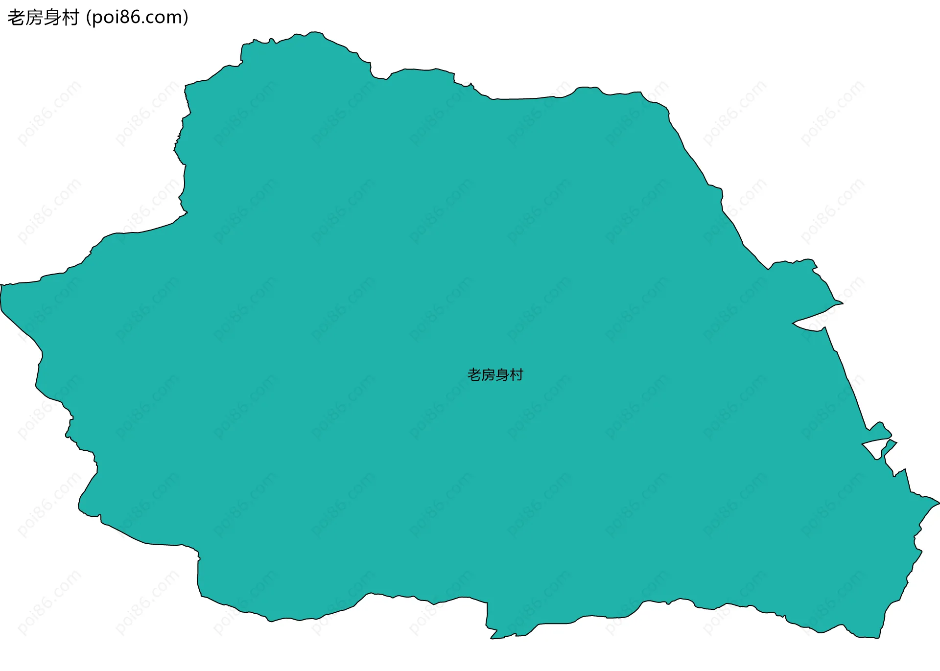 老房身村边界地图