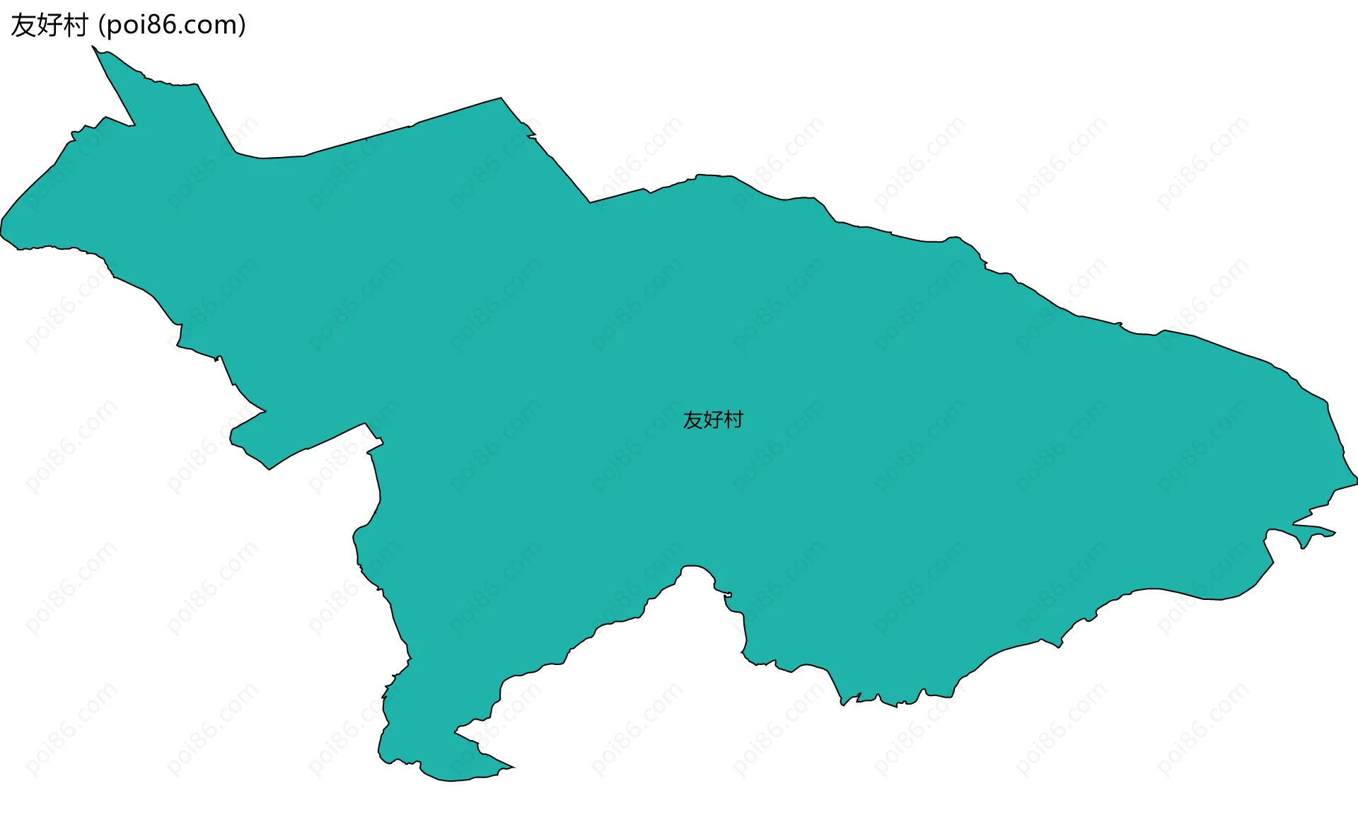 友好村边界地图