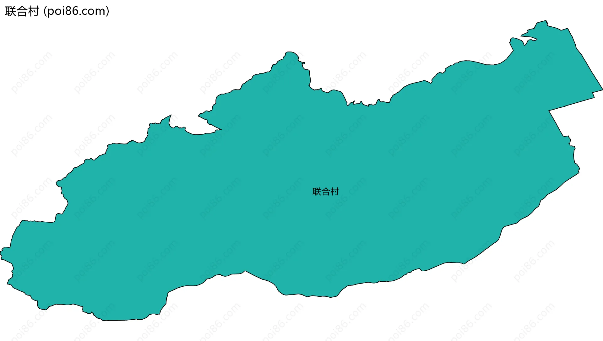 联合村边界地图