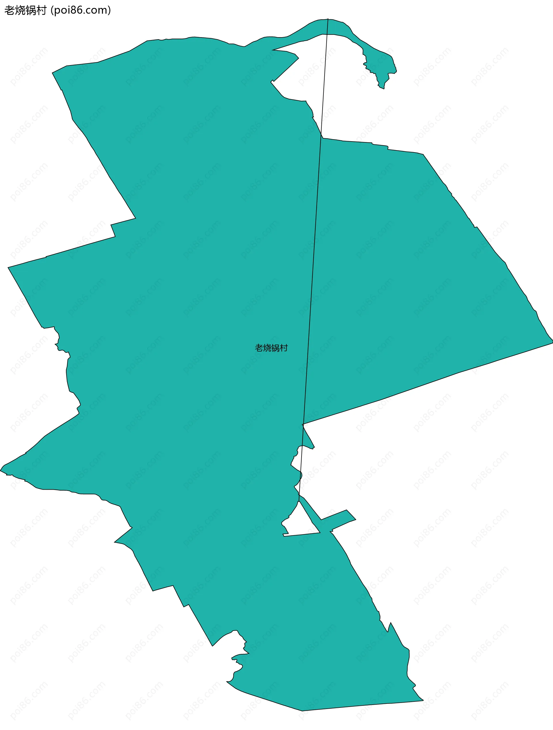 老烧锅村边界地图