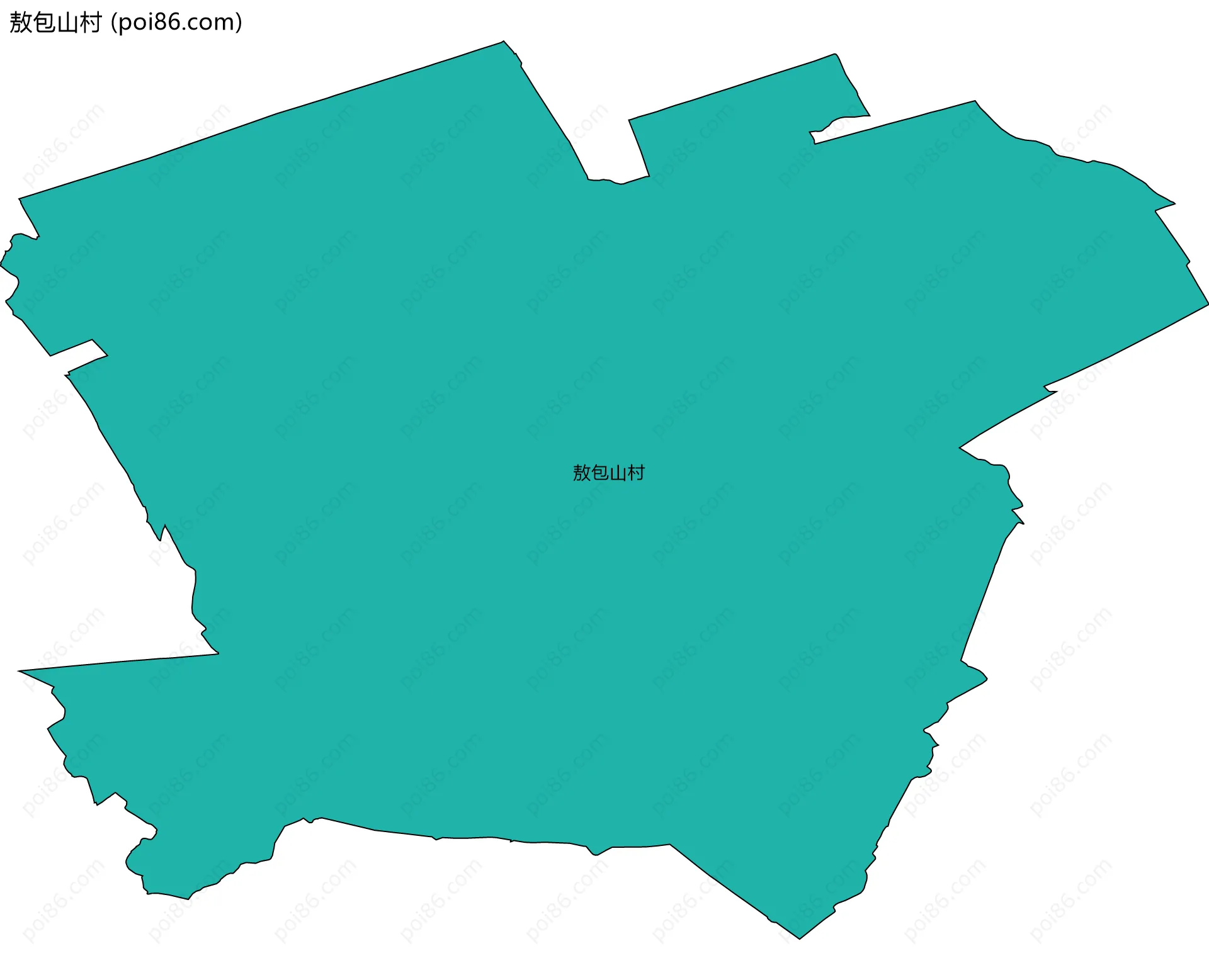 敖包山村边界地图