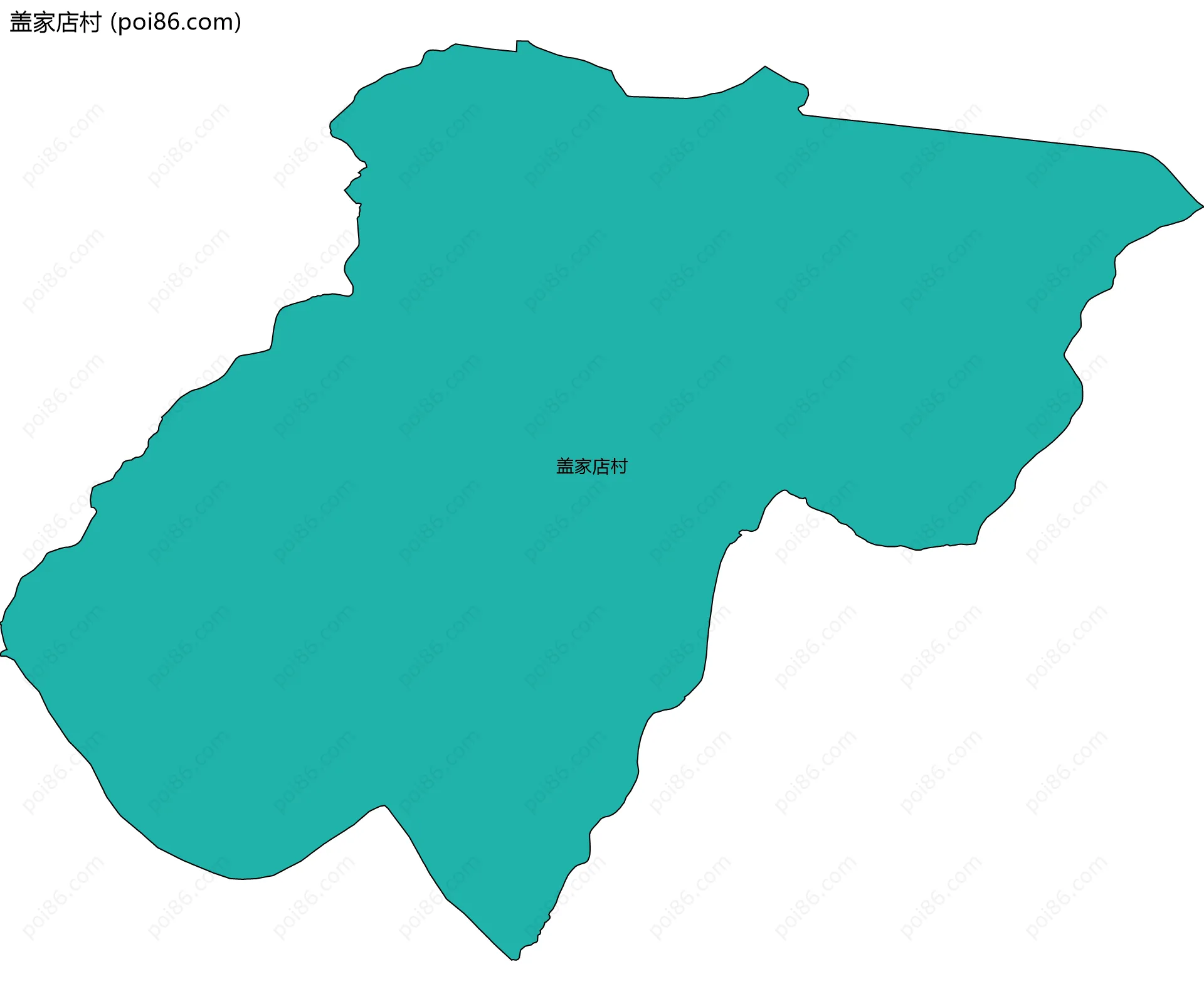 盖家店村边界地图