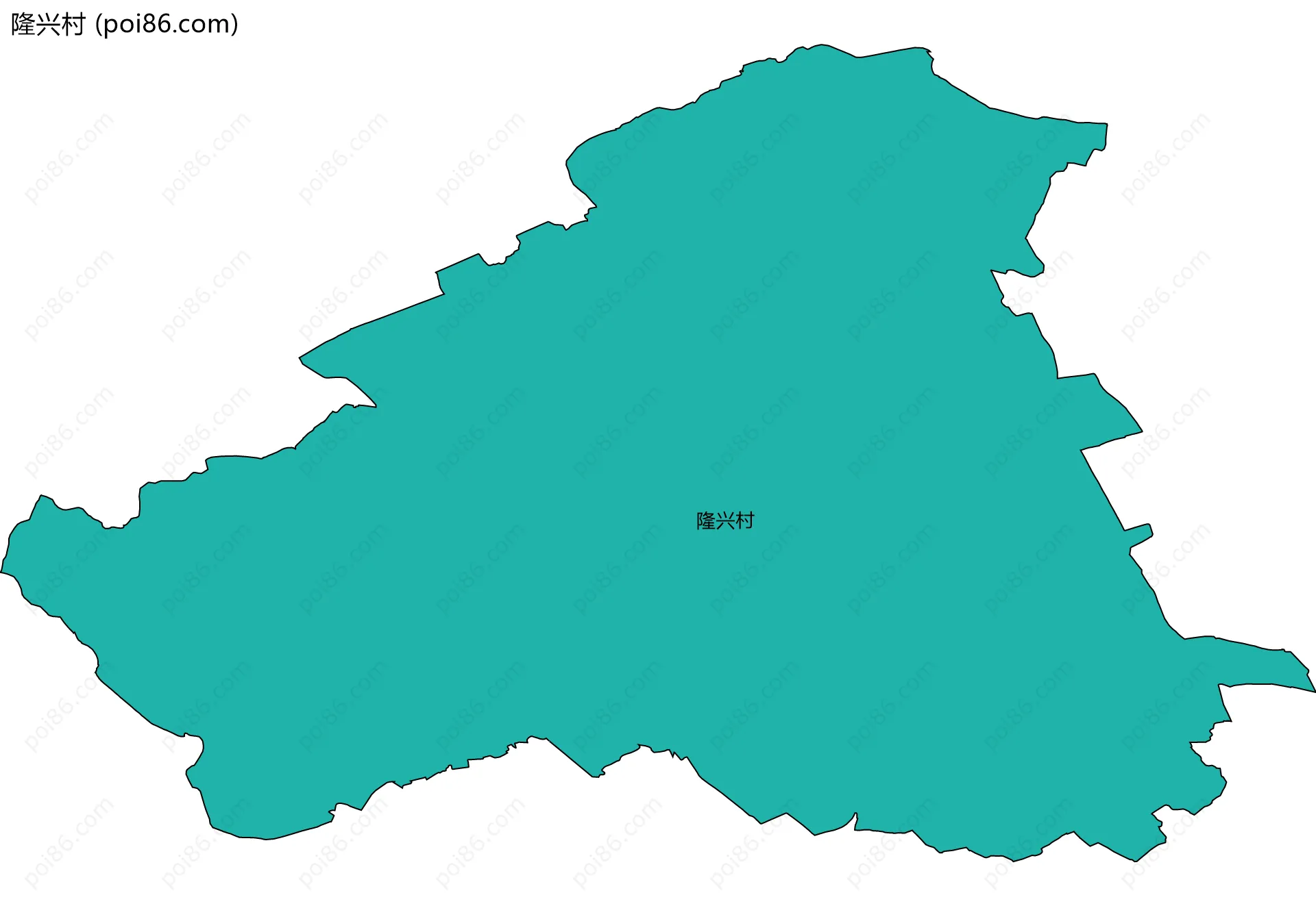 隆兴村边界地图